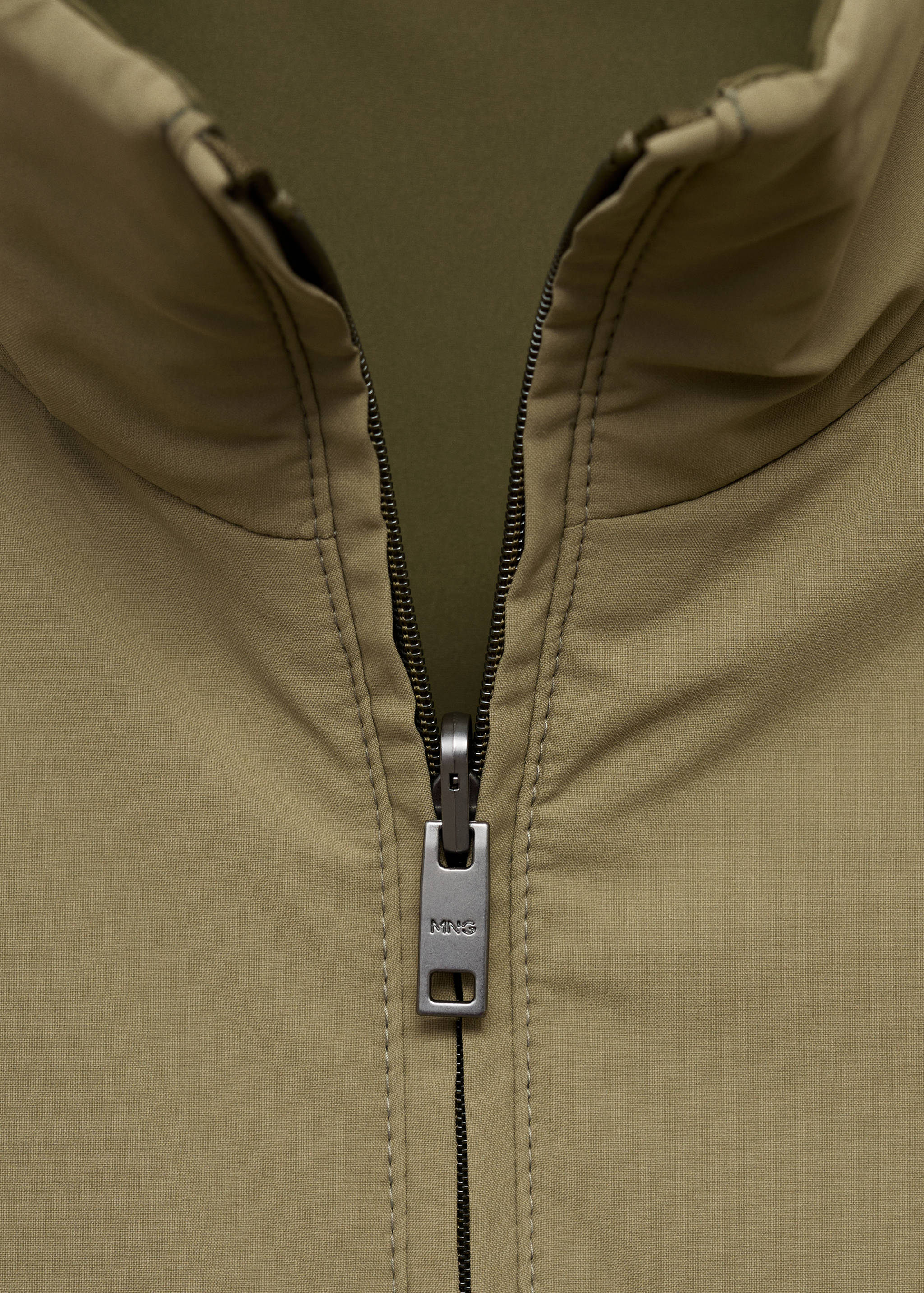 Reversible quilted water-repellent reversible jacket - Details of the article 0