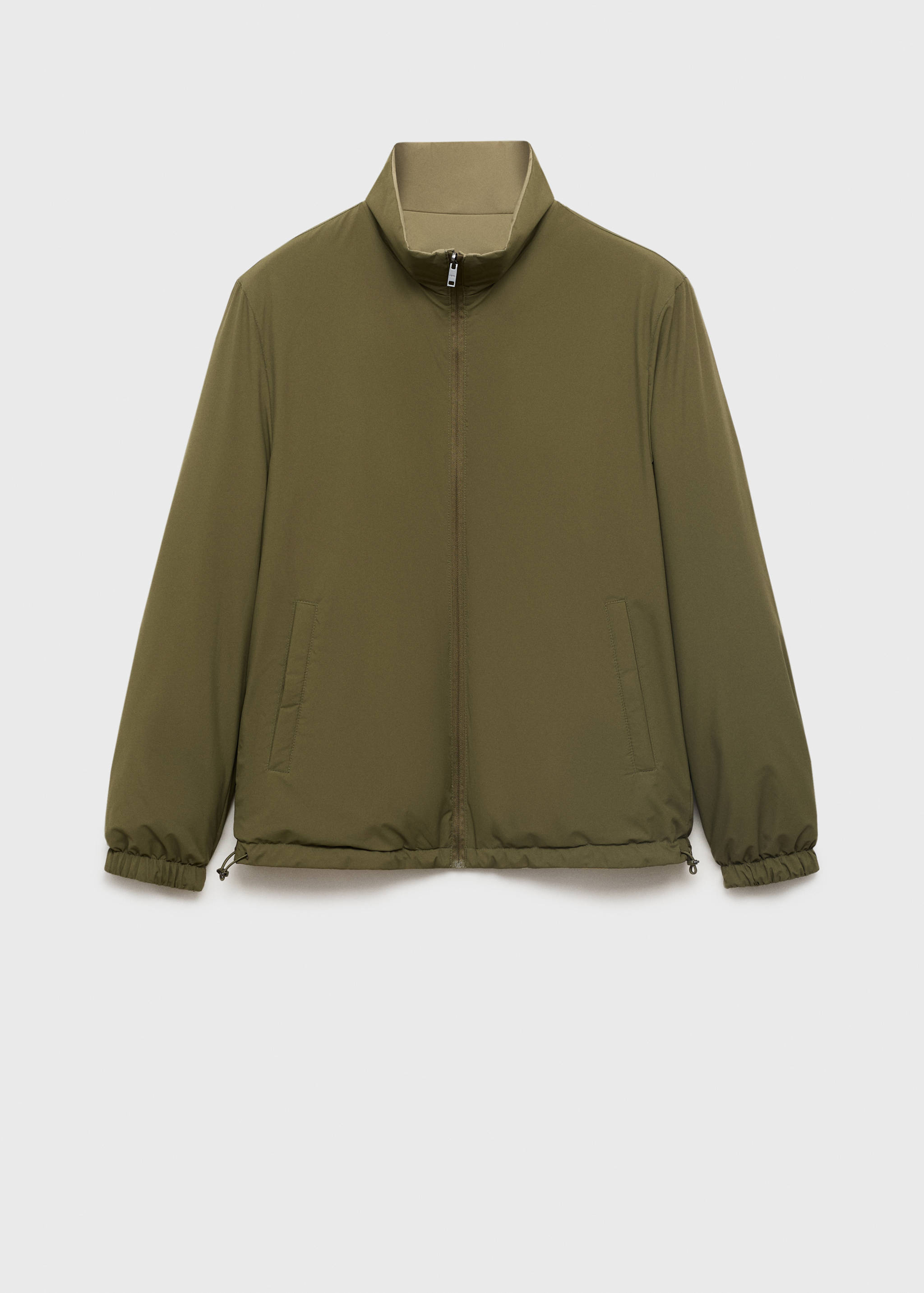 Reversible quilted water-repellent reversible jacket - Details of the article 8