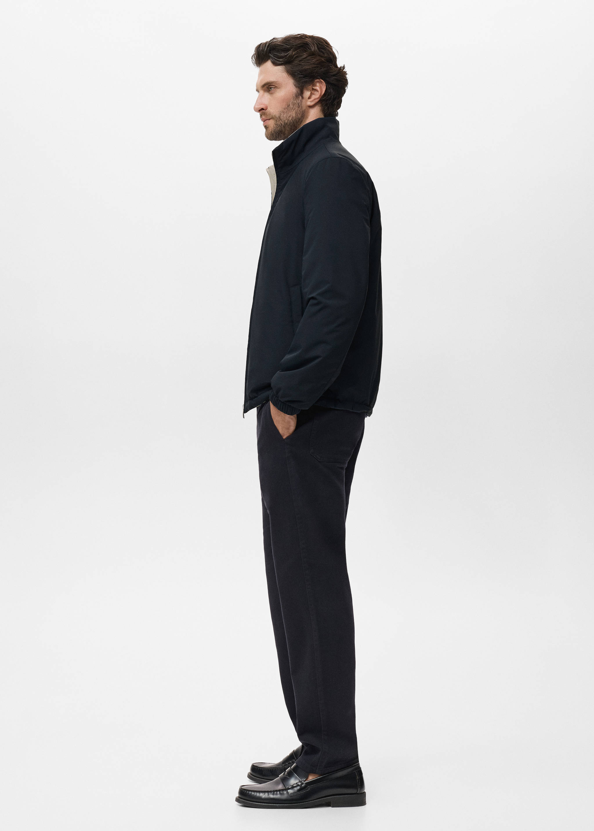 Reversible quilted water-repellent reversible jacket - Details of the article 2