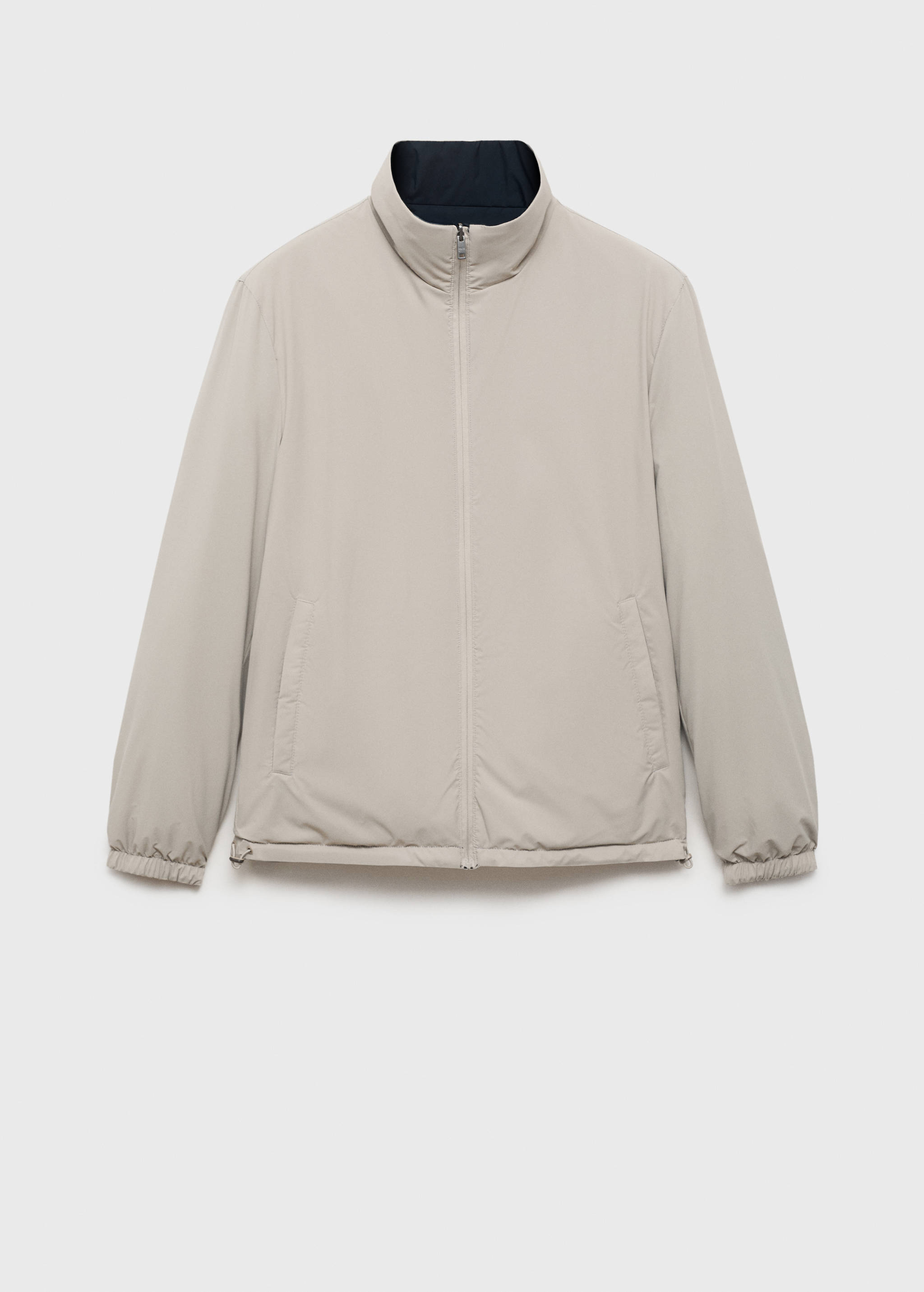 Reversible quilted water-repellent reversible jacket - Details of the article 8