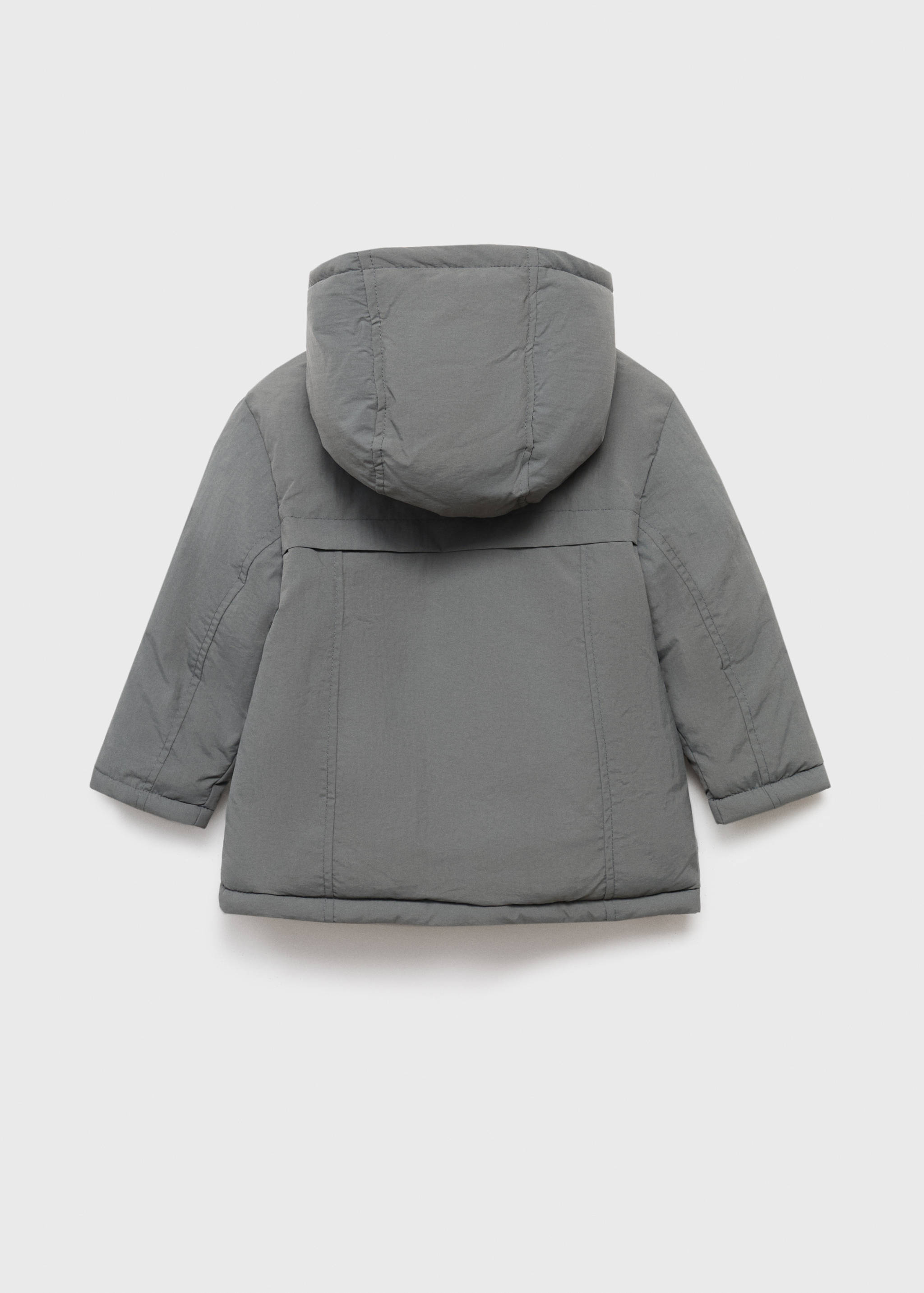 Hood puffer coat - Reverse of the article