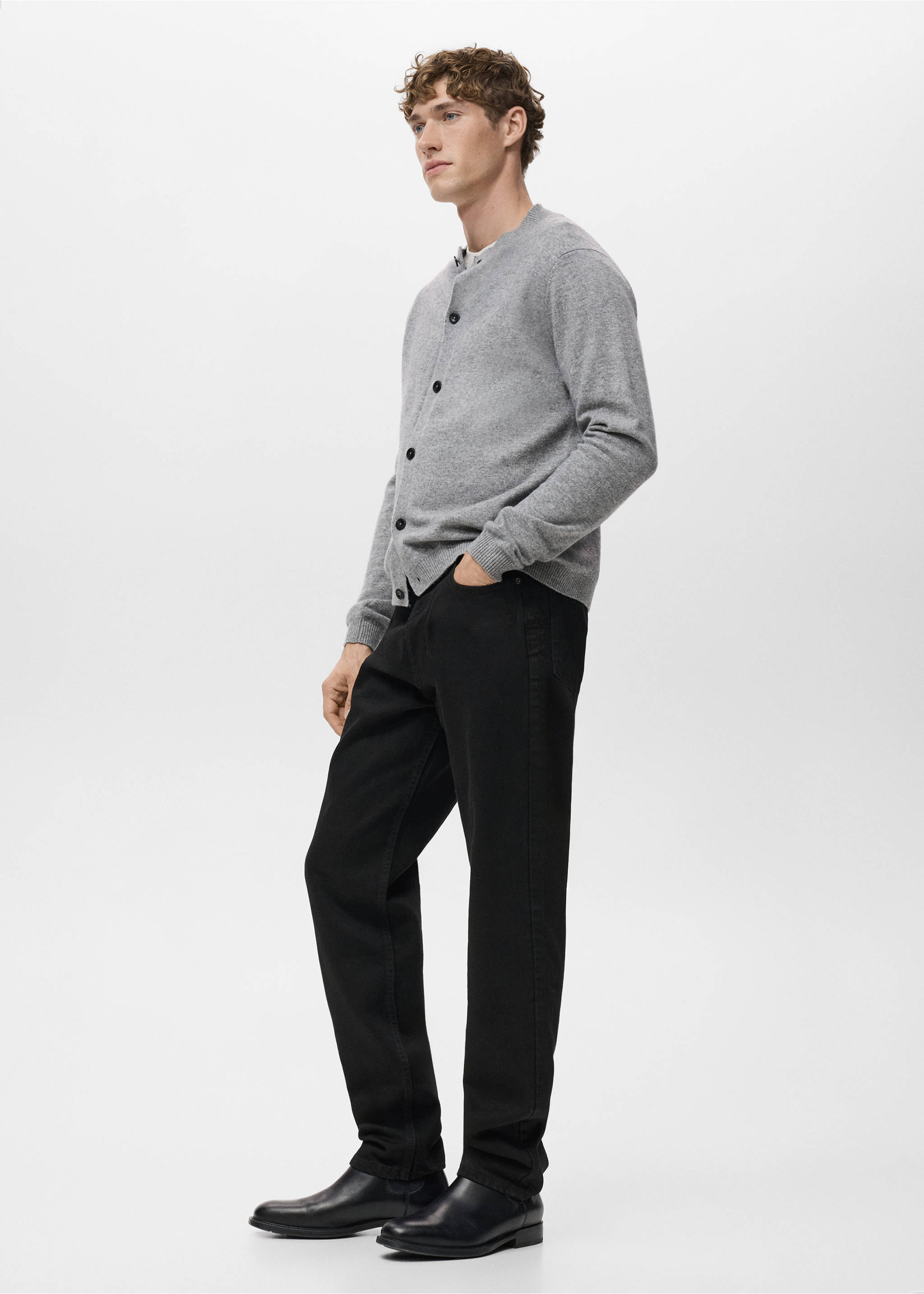 Джинсы Bob regular fit - Деталь изделия 2, Черный деним. Ref: 17015145-00.