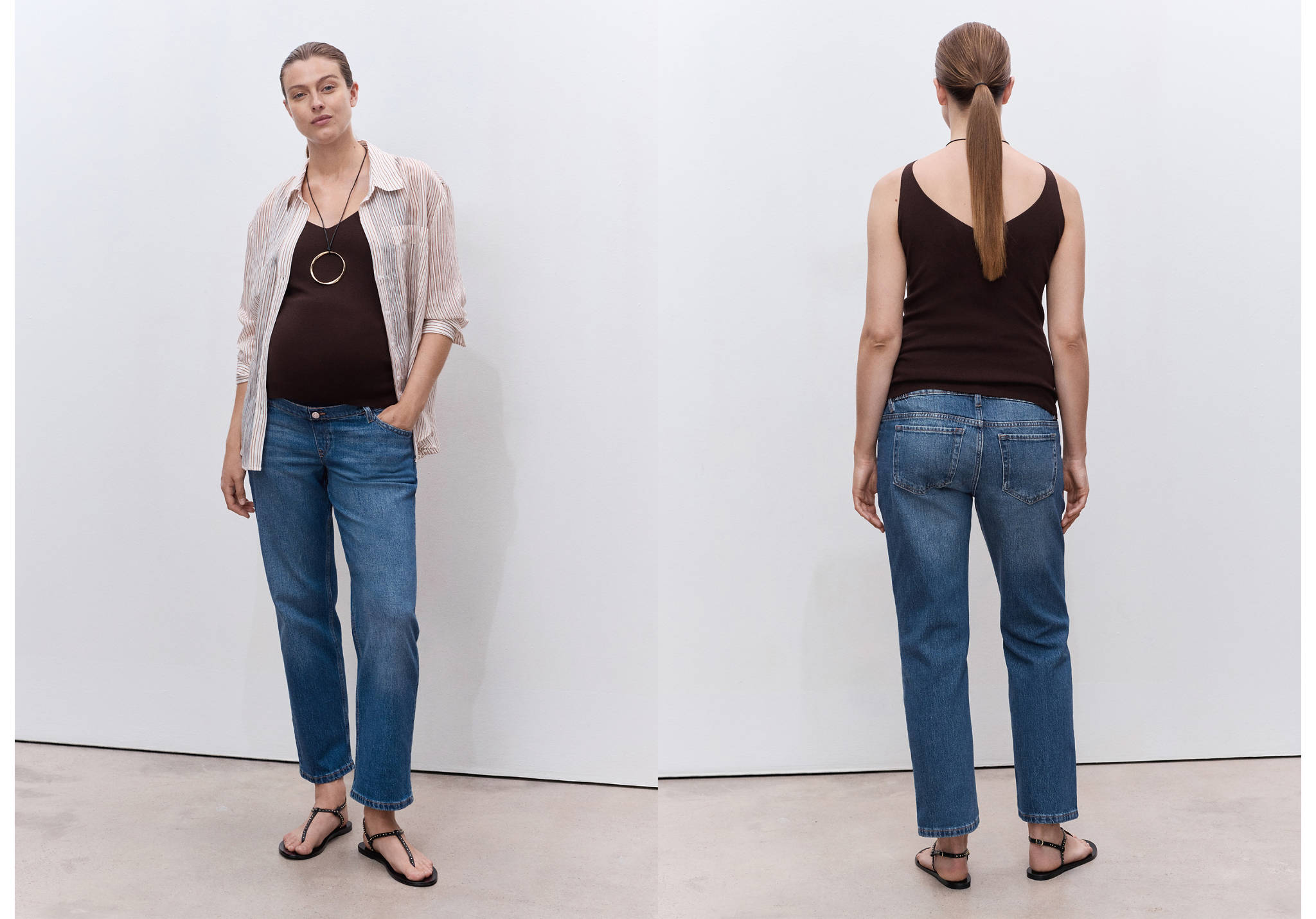 Jean de grossesse droit - Plan panoramique