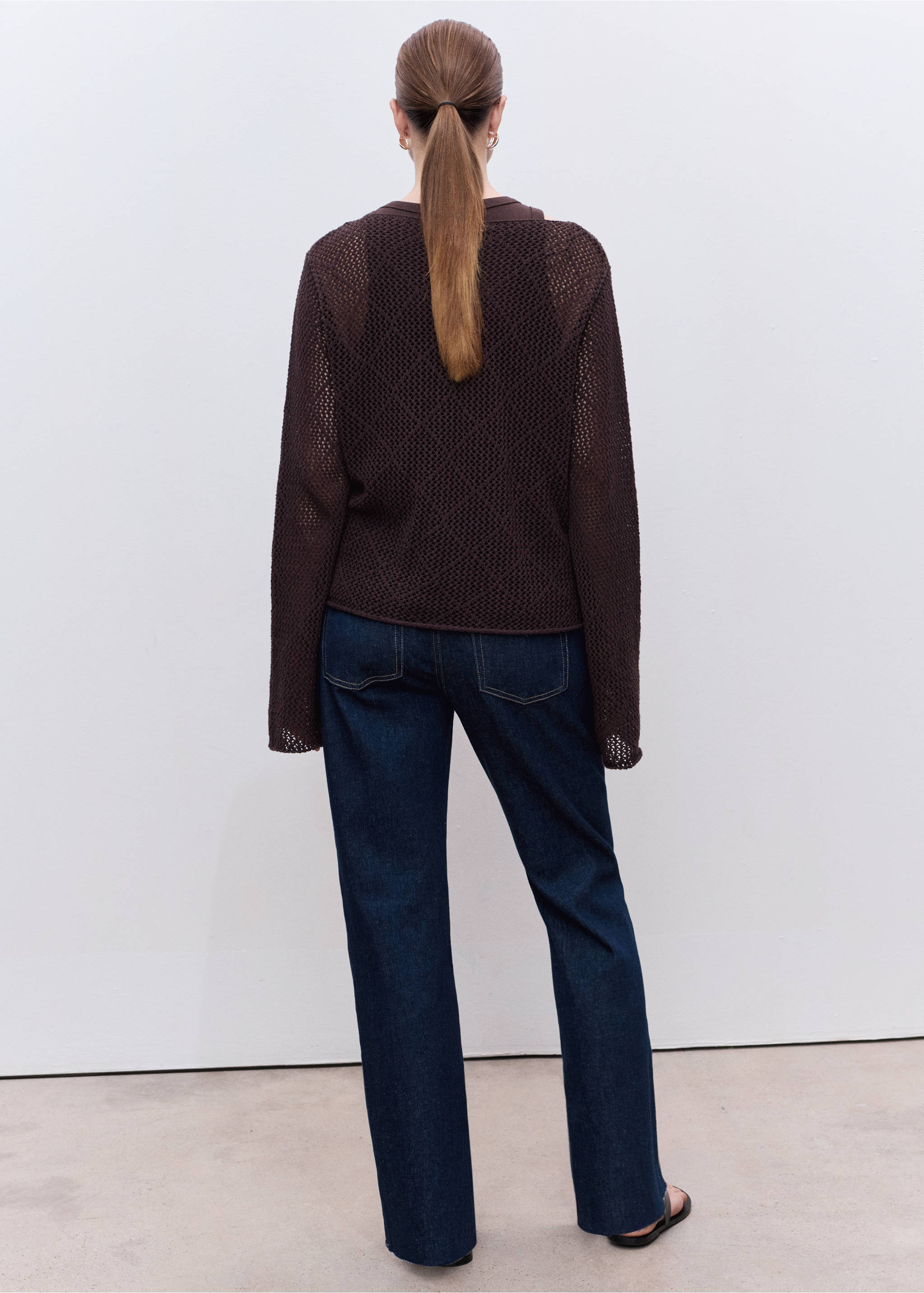 Jean de grossesse droit - Verso de l’article, Bleu. Ref: 17015150-00.