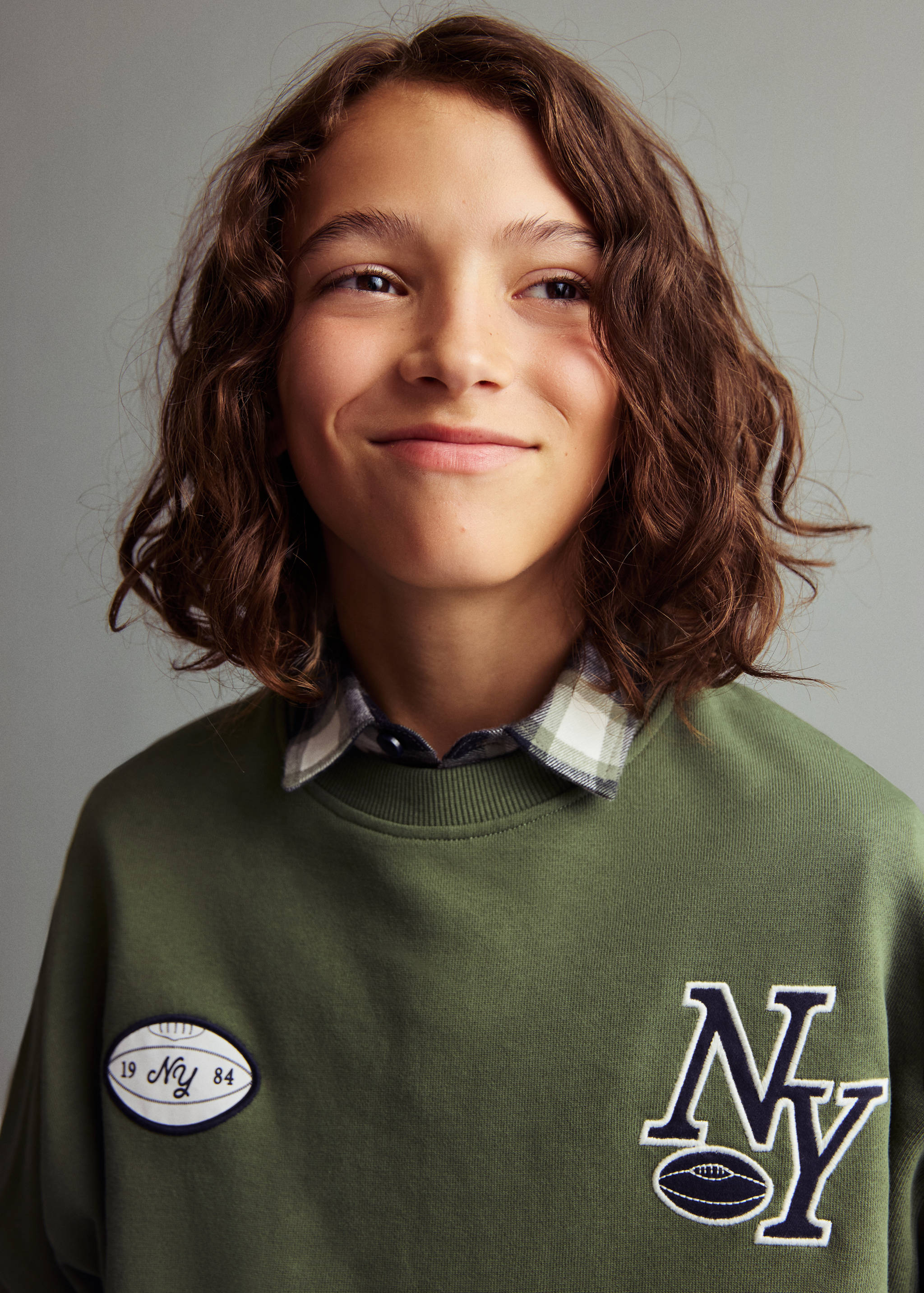 Printed embroidered sweatshirt - Details of the article 1