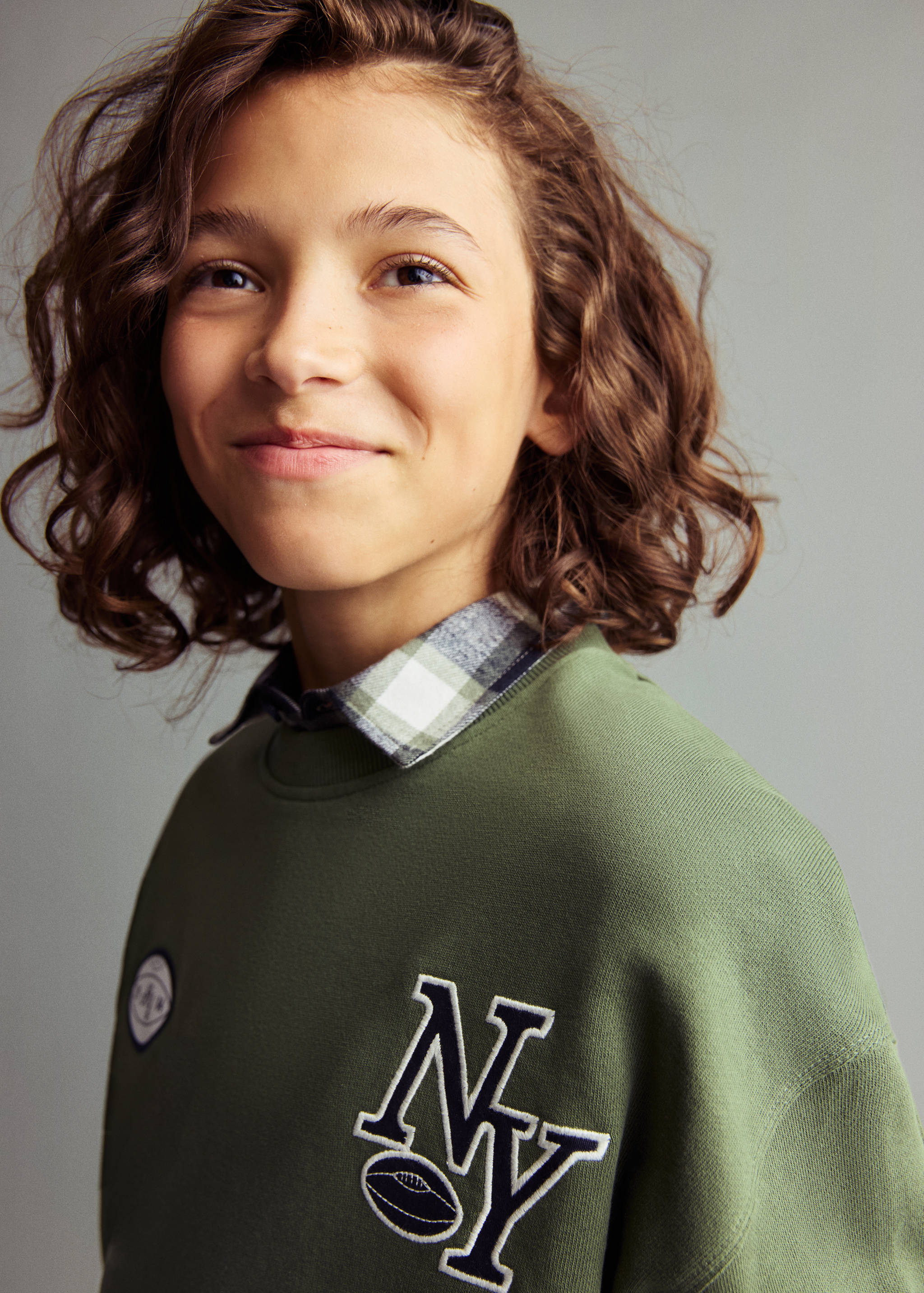 Printed embroidered sweatshirt - Details of the article 4