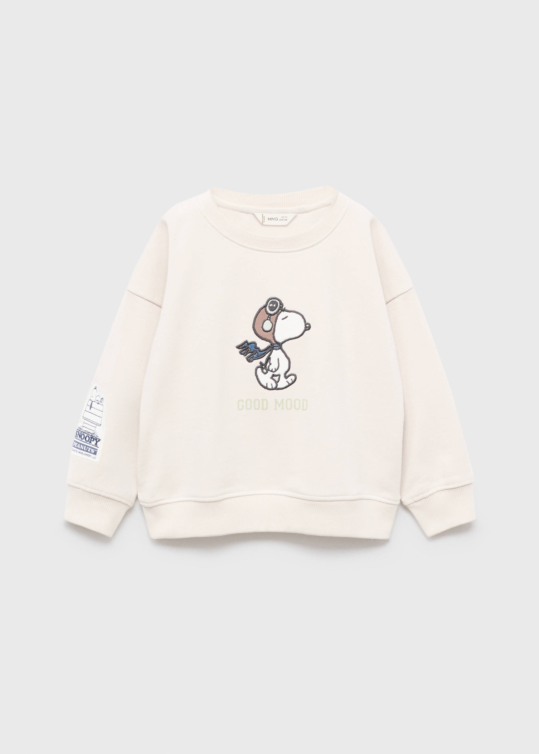 Embroidered Snoopy sweatshirt - Article without model