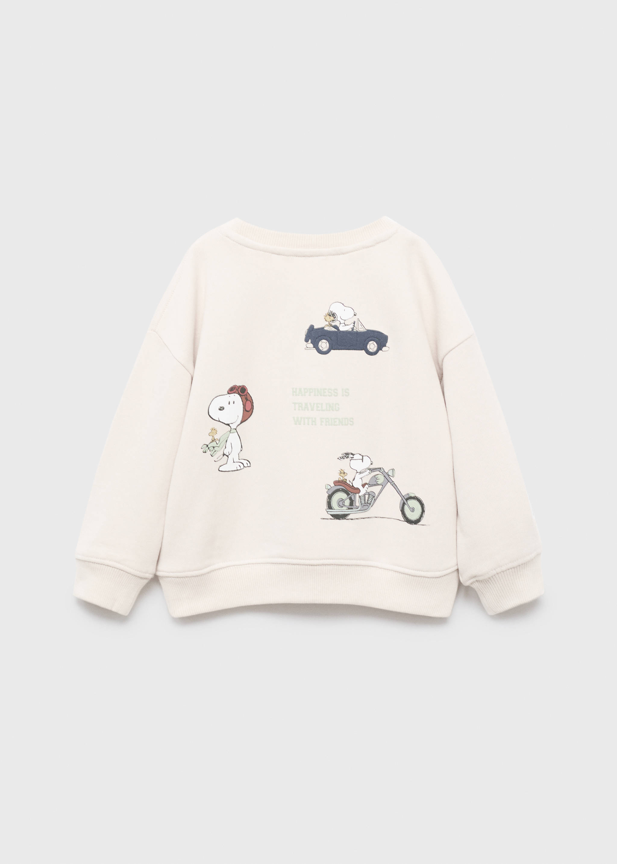 Embroidered Snoopy sweatshirt - Reverse of the article