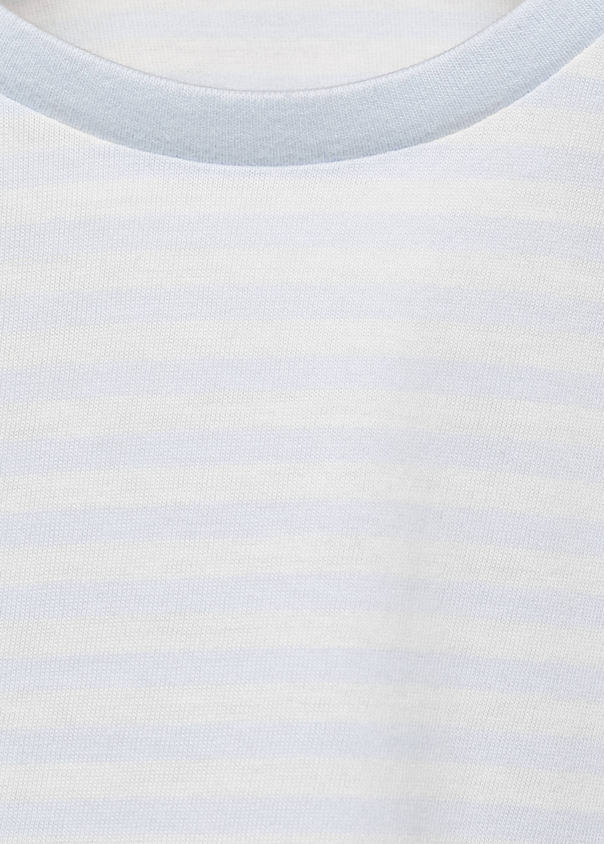 Striped cotton T-shirt - Details of the article 8