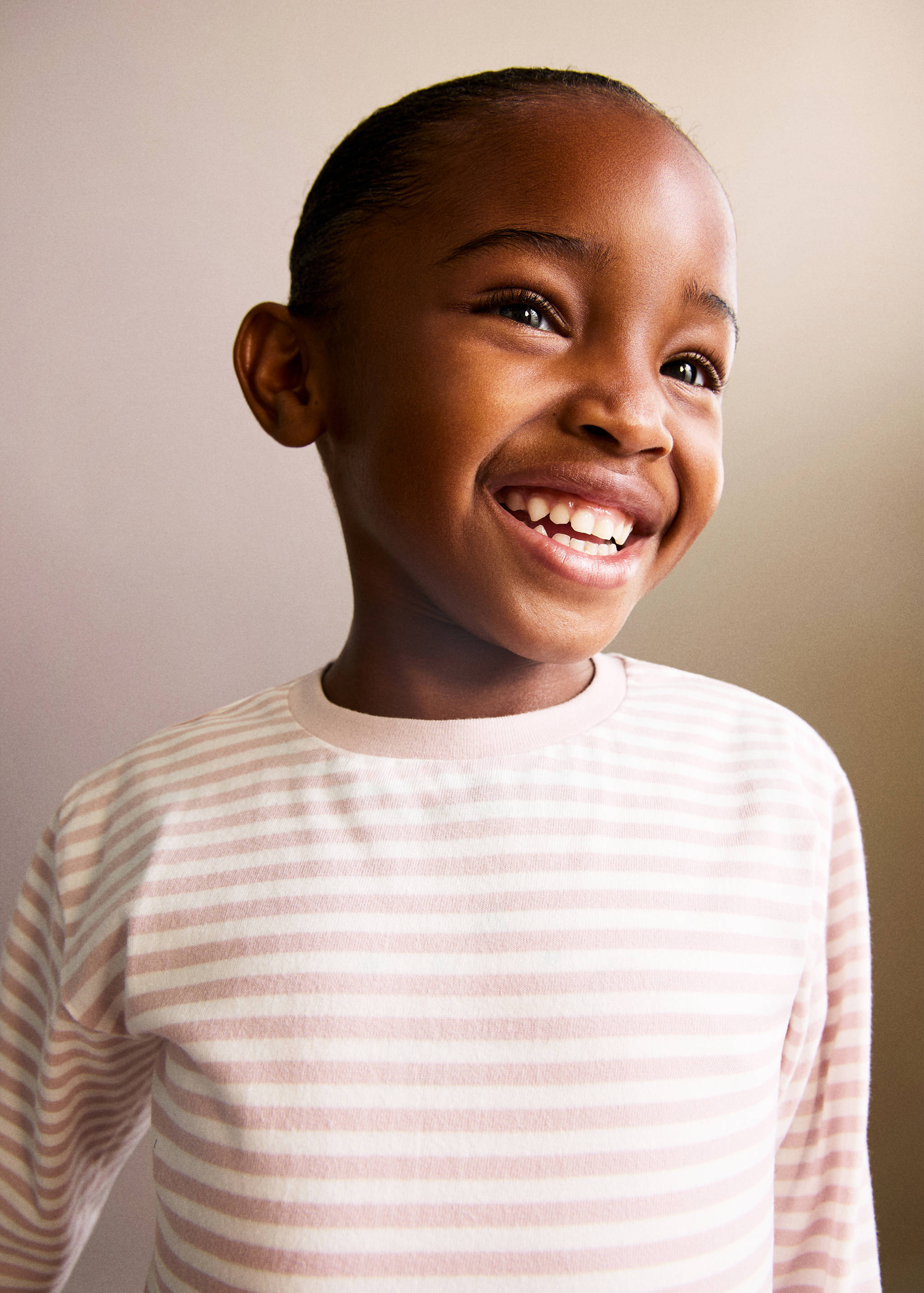 Striped cotton T-shirt - Details of the article 1