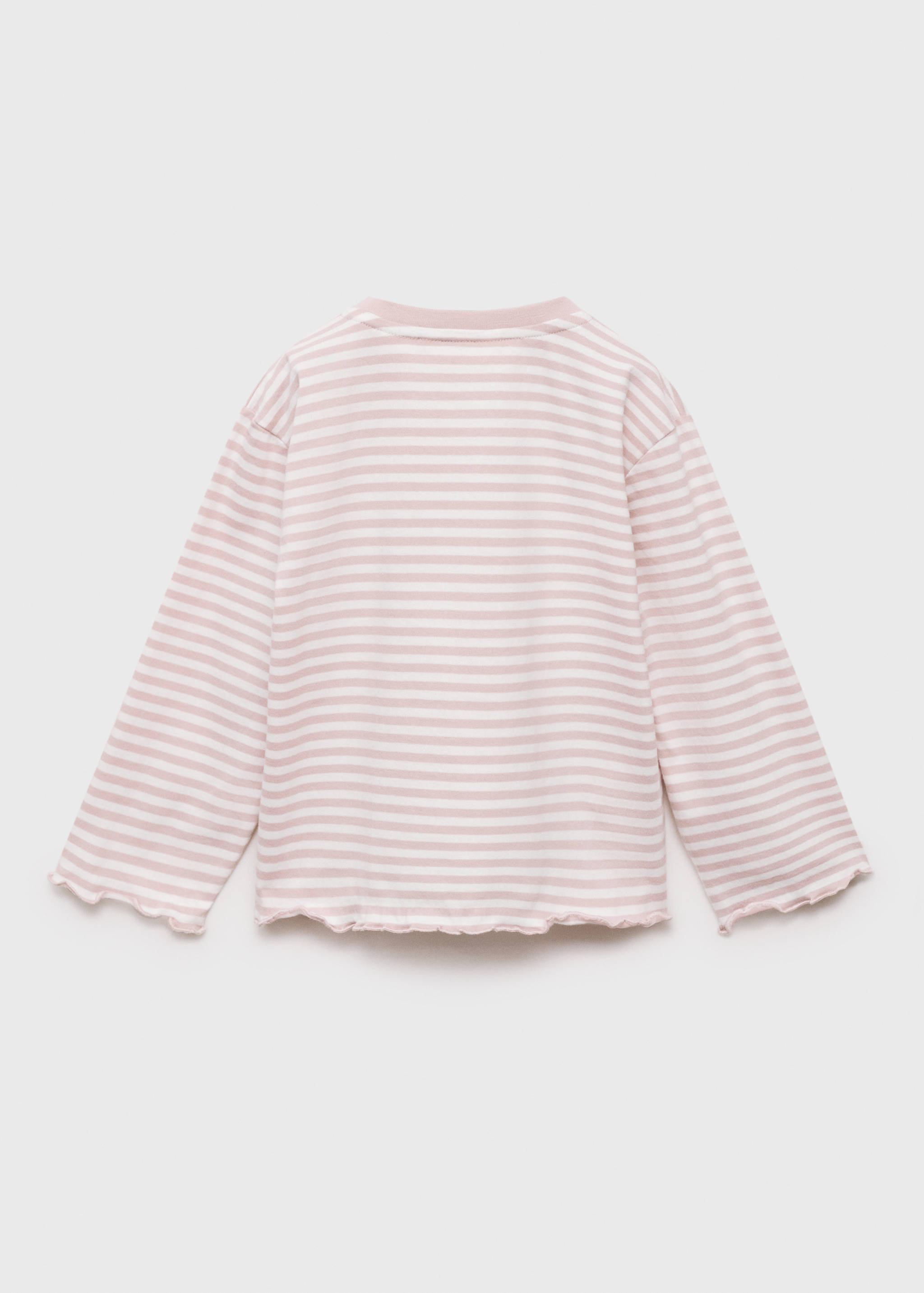 Striped cotton T-shirt - Reverse of the article