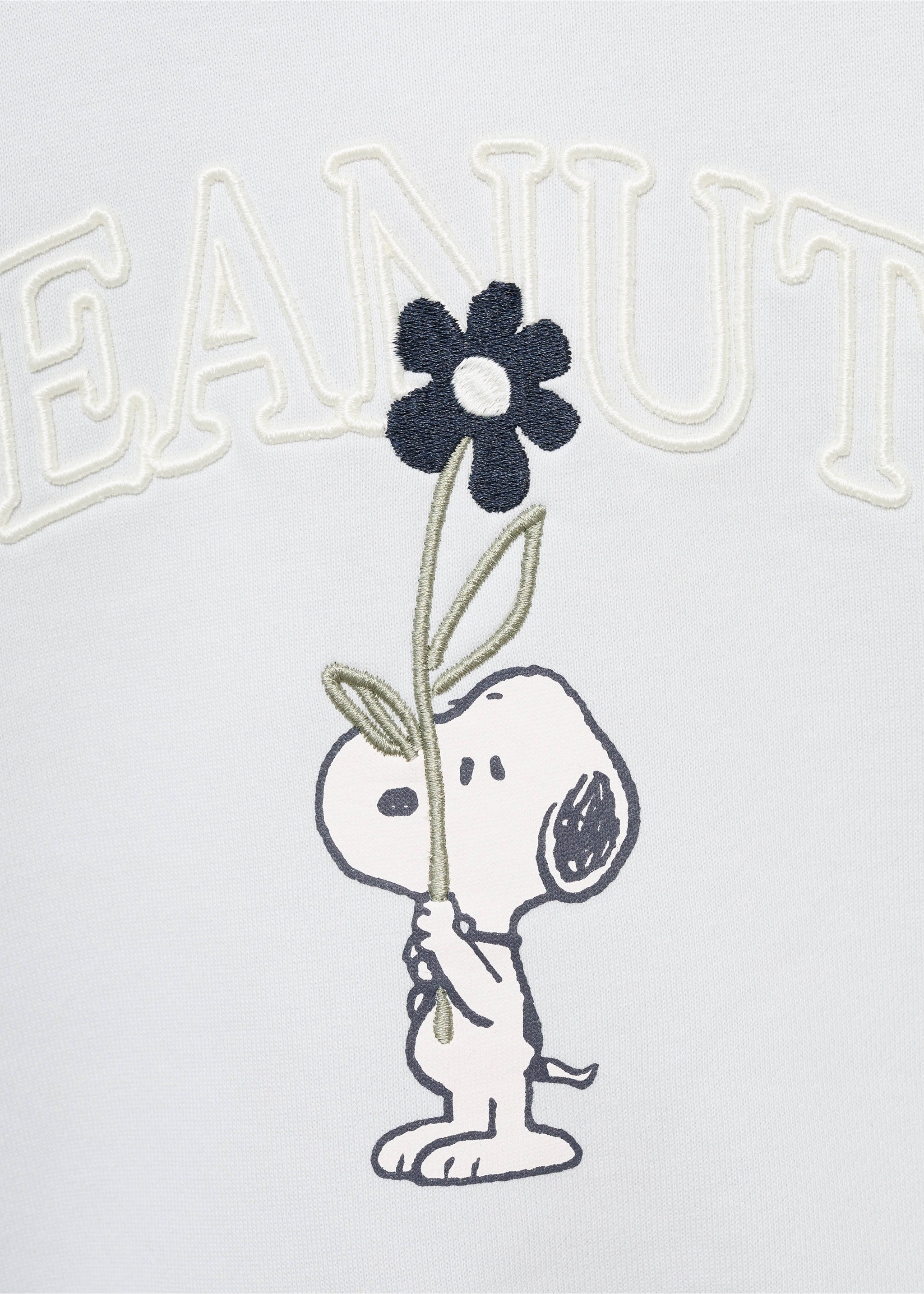 Толстовка с вышивкой Snoopy - Деталь изделия 8, Небесно-голубой. Ref: 17015162-00.