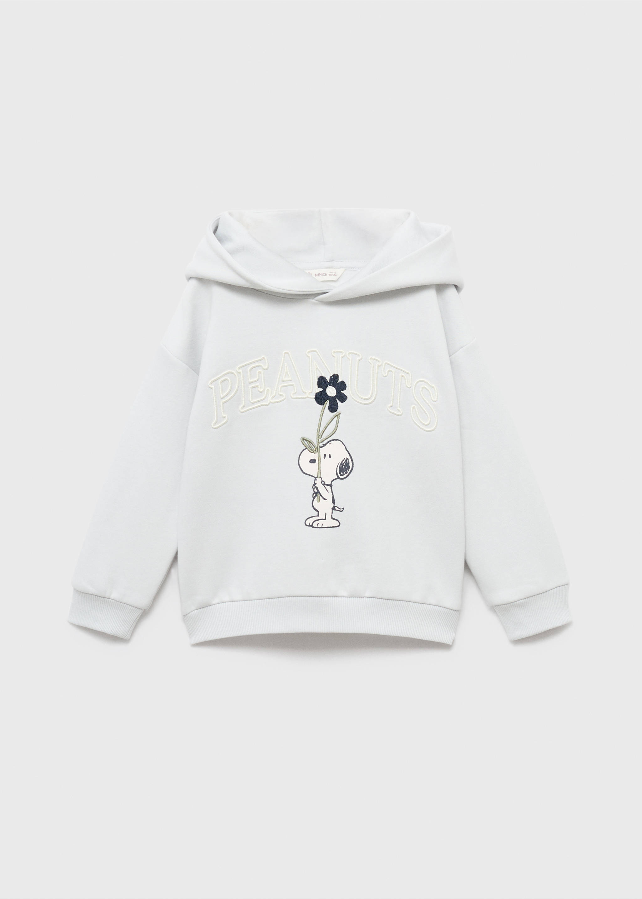 Толстовка с вышивкой Snoopy - Изделие без модели, Небесно-голубой. Ref: 17015162-00.