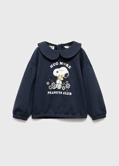 Snoopy-print sweatshirt — Navy 2