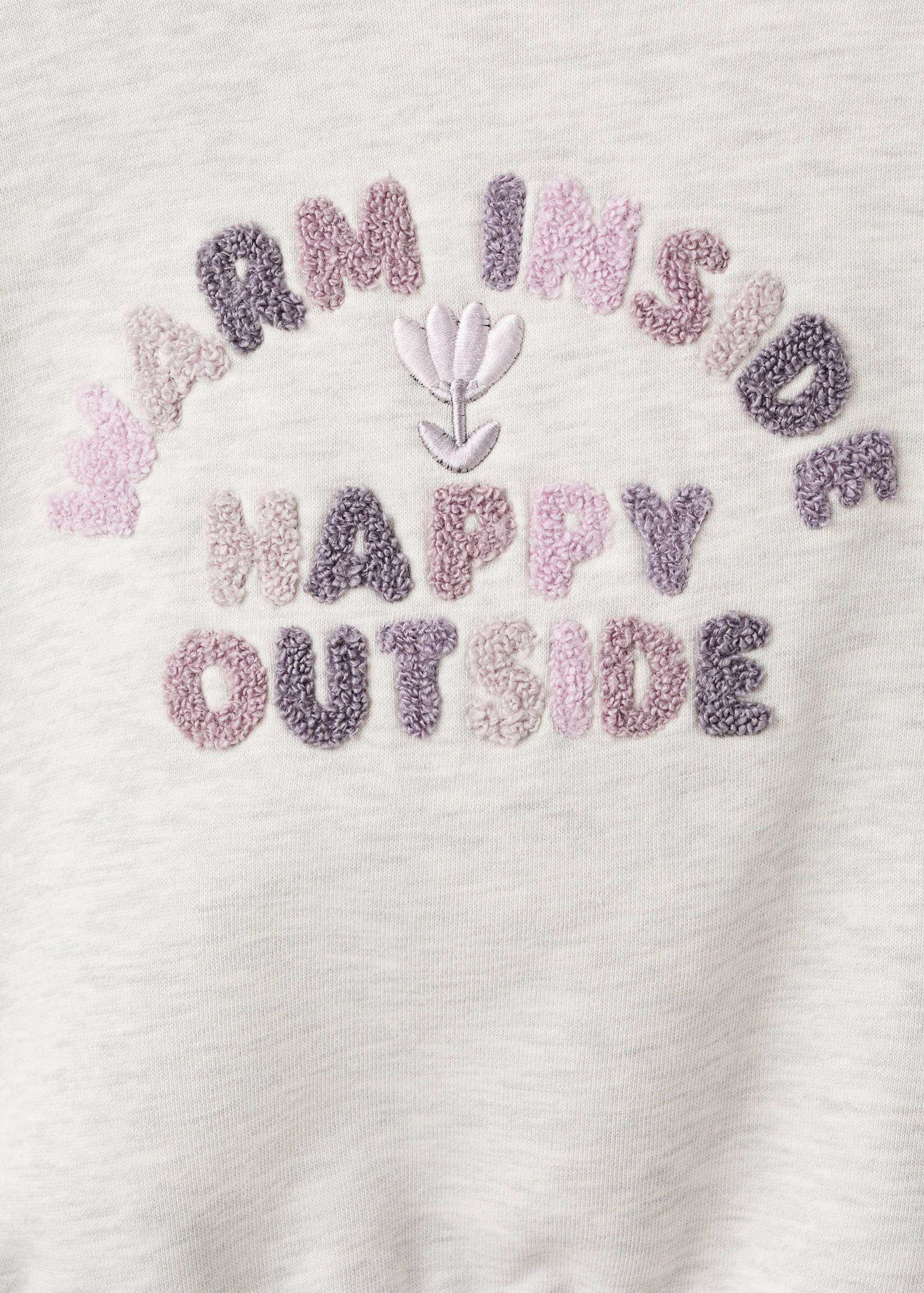 Sweat-shirt broderie florale - Détail de l'article 0