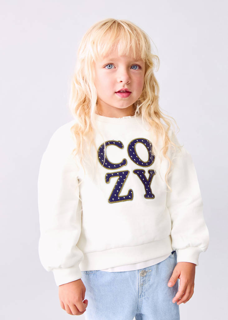 Floral embroidered sweatshirt — Off White