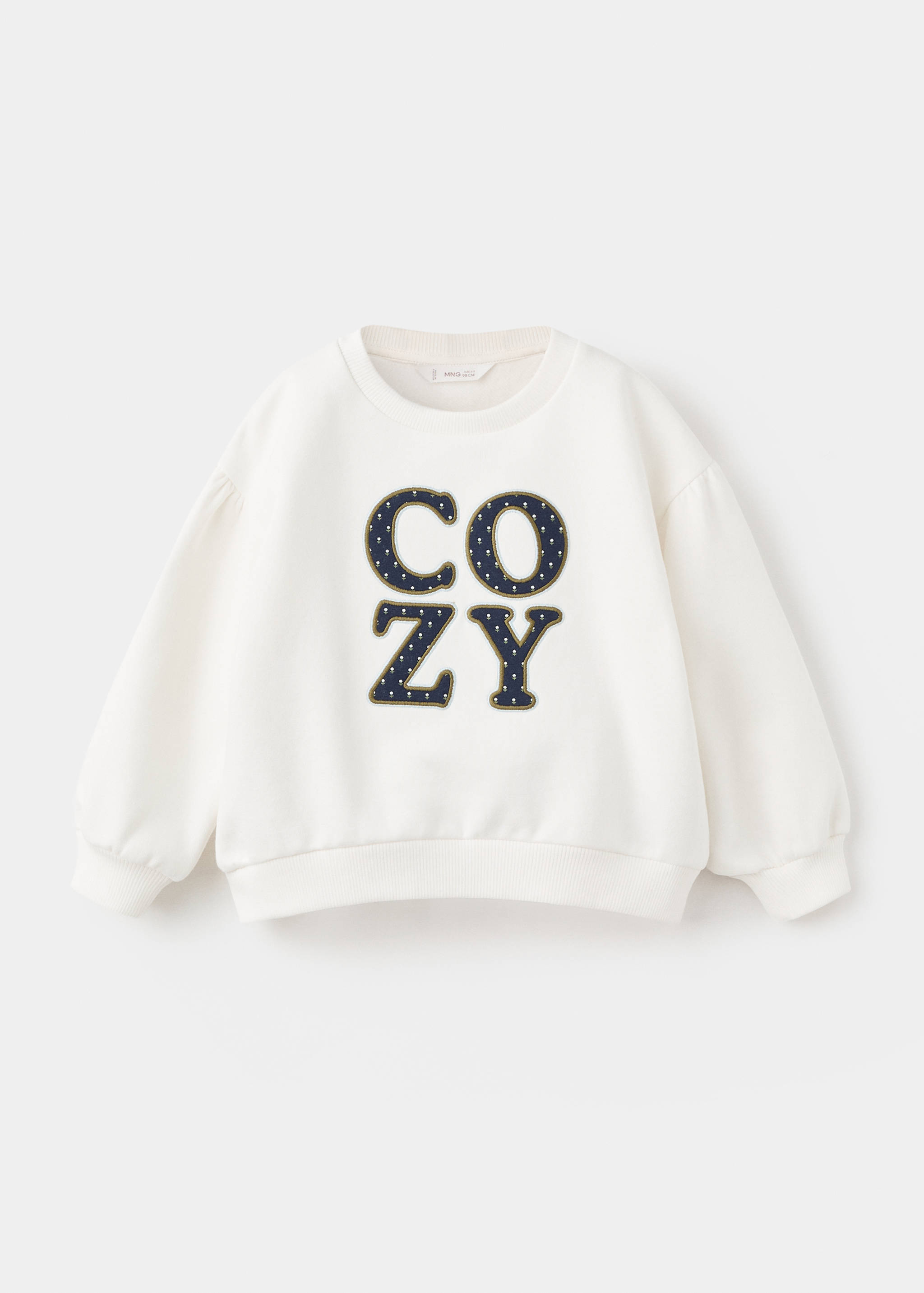 Sweat-shirt broderie florale - Article sans modèle