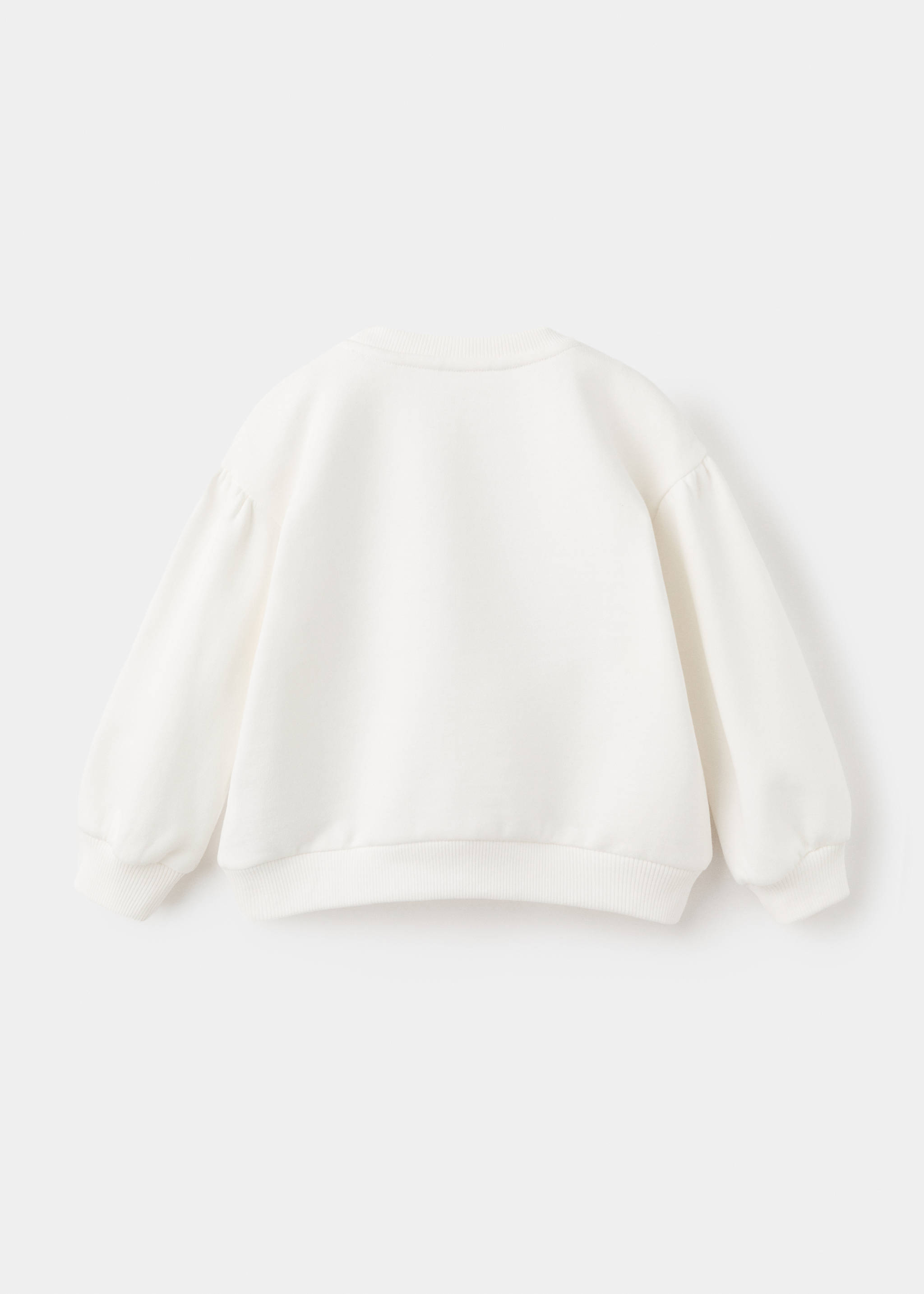 Sweat-shirt broderie florale - Verso de l’article