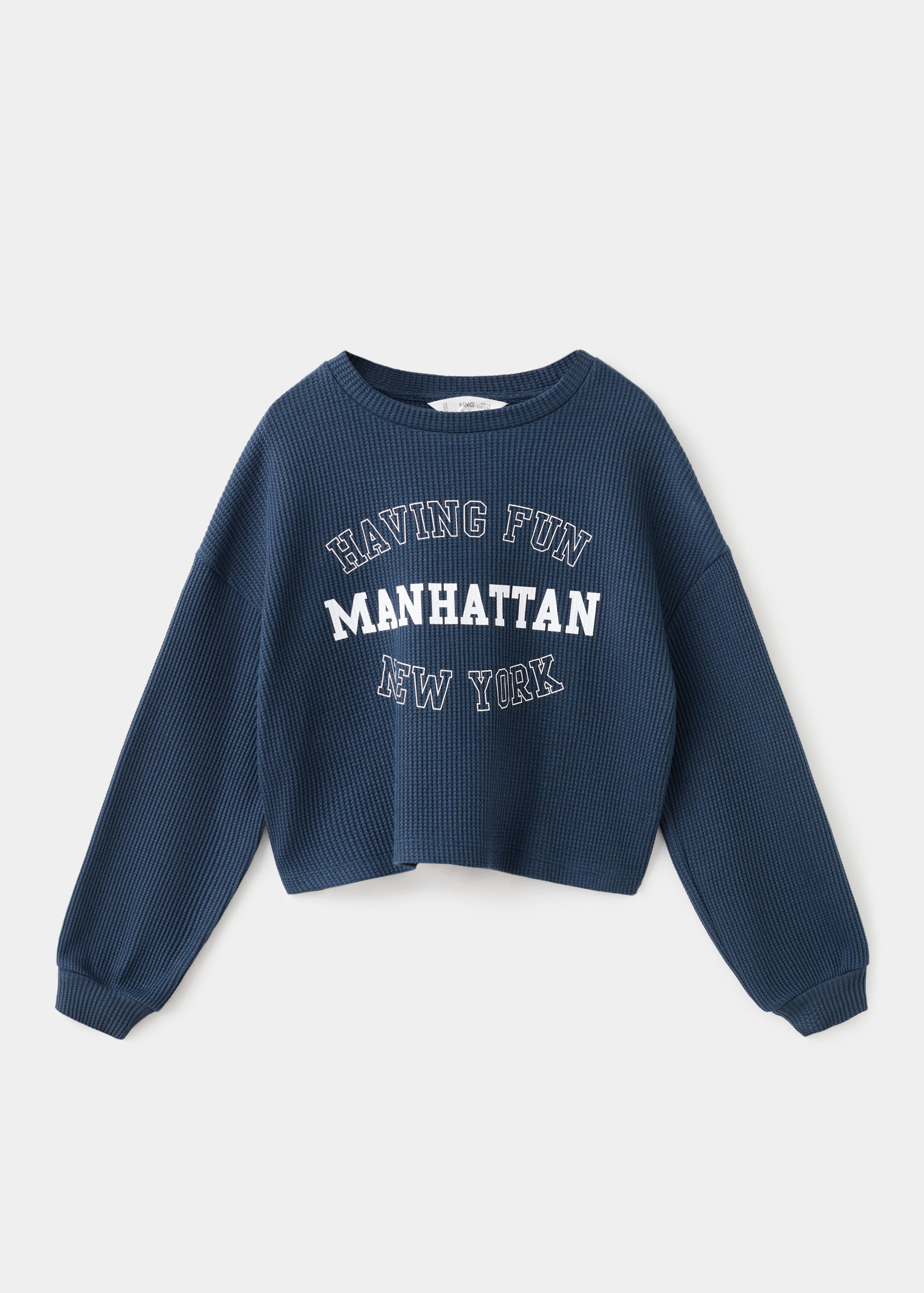 Printed cotton sweatshirt - Article without model