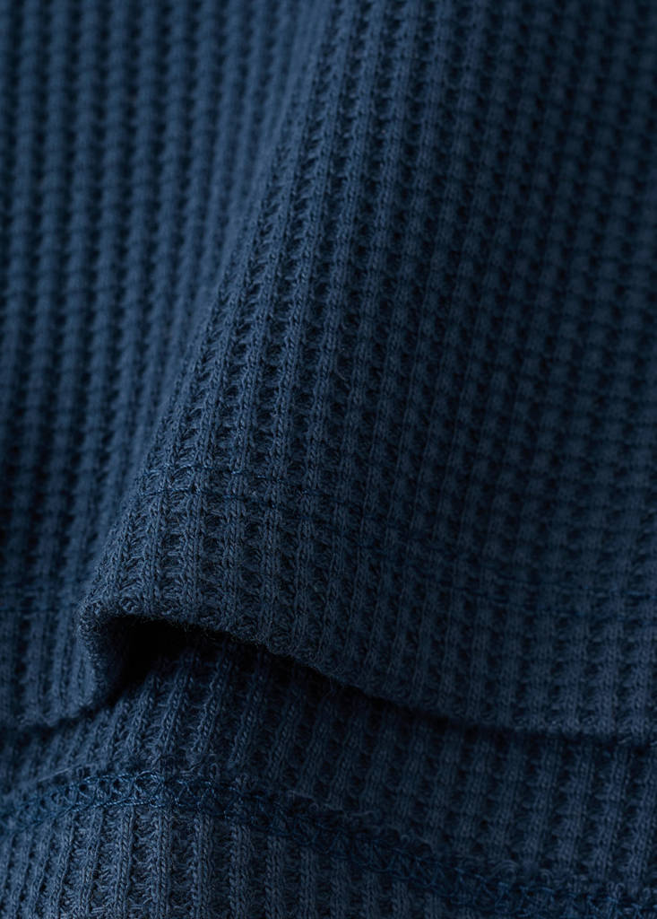 Printed cotton sweatshirt — Navy