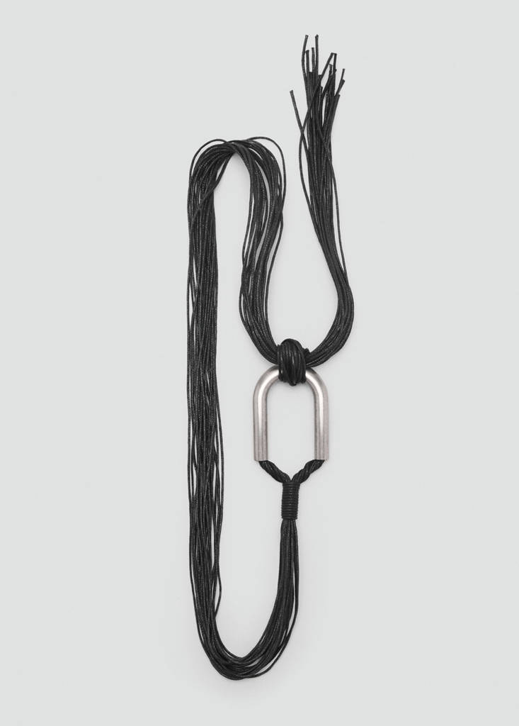 Rope belt with buckle — Black