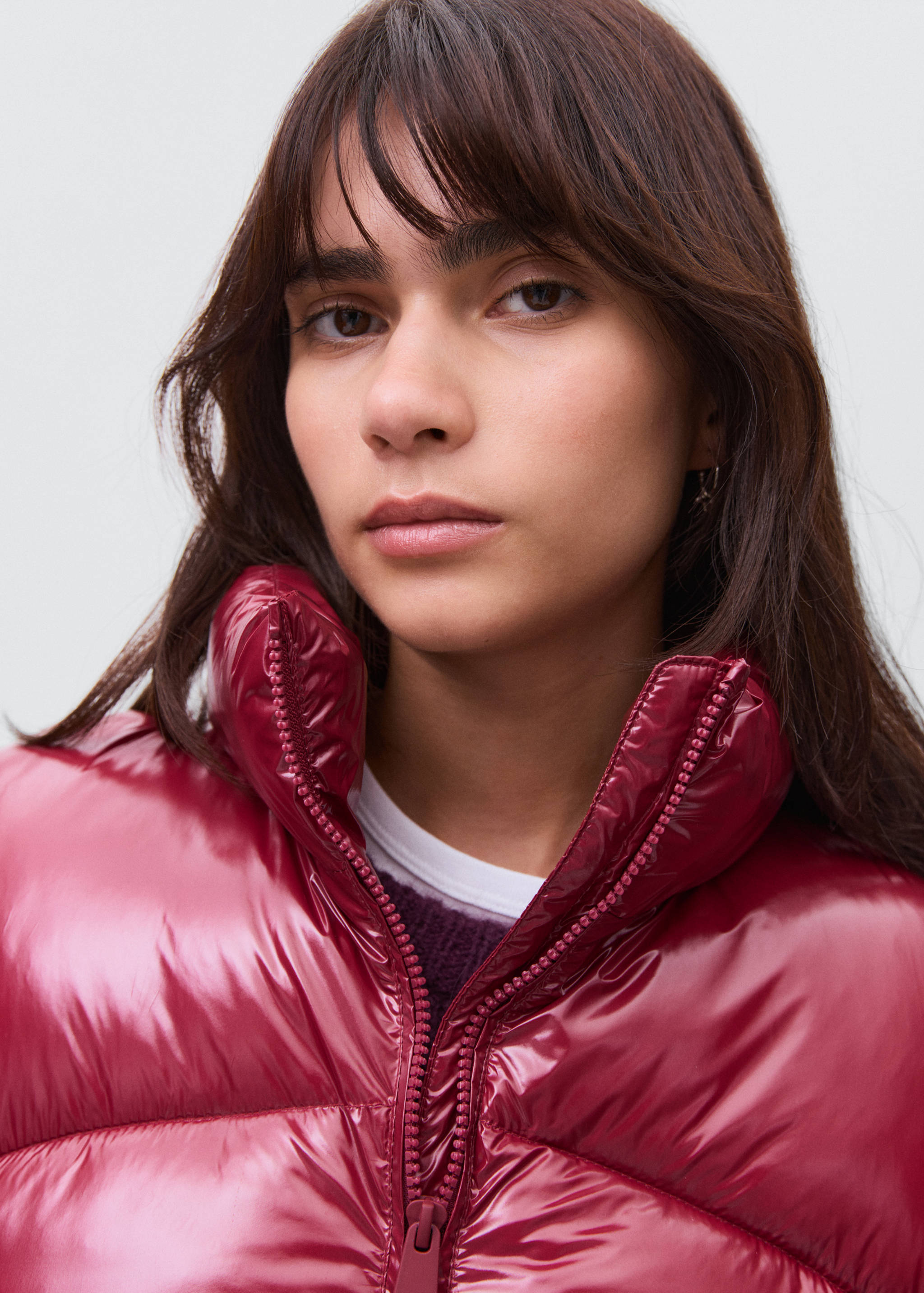 Shiny quilted anorak - Details of the article 1