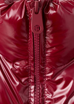 Shiny quilted anorak — Burgundy 6
