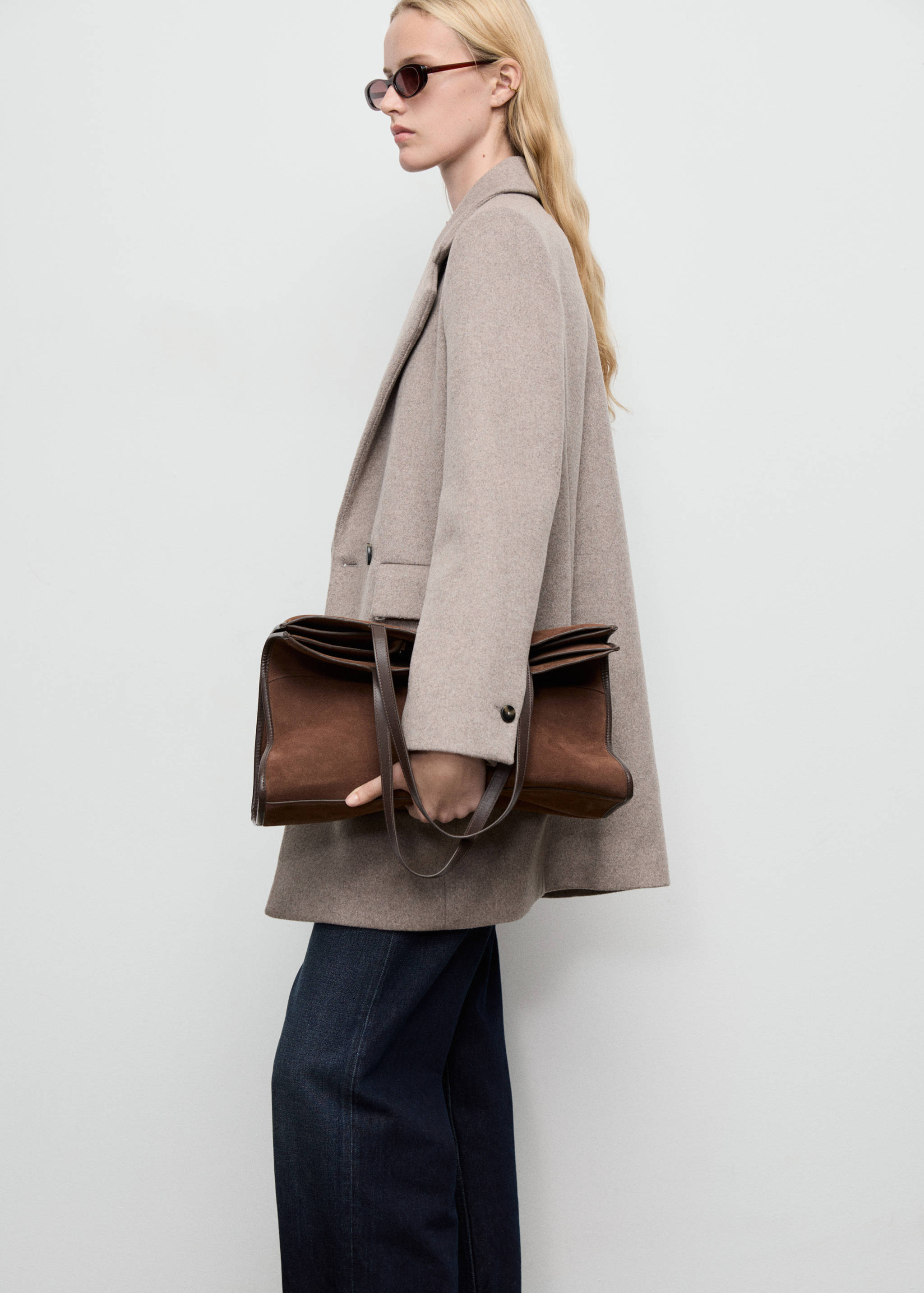 Структурирана вълнено палто с двуредно закопчаване - Данни за артикула 2