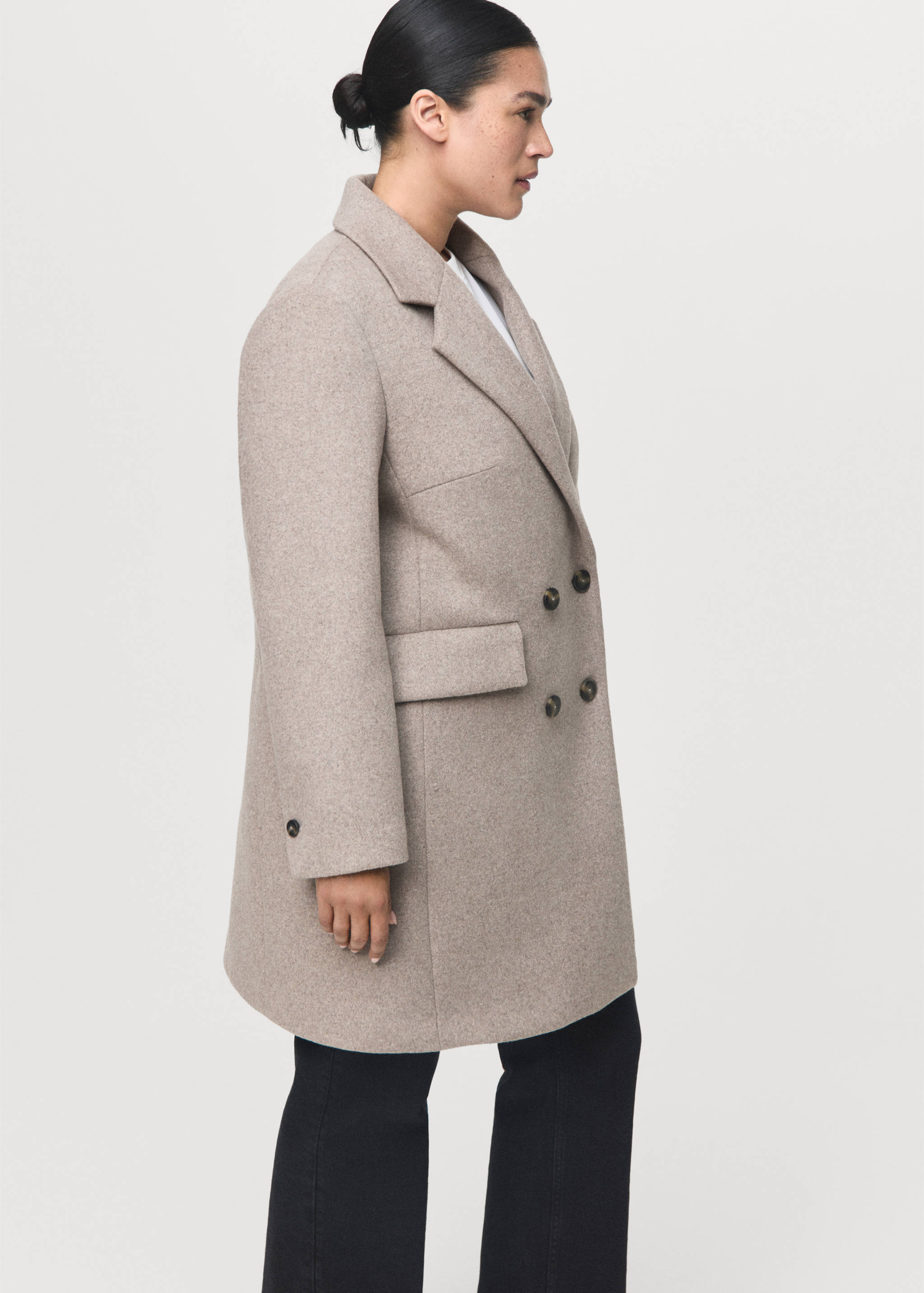 Структурирана вълнено палто с двуредно закопчаване - Данни за артикула 5