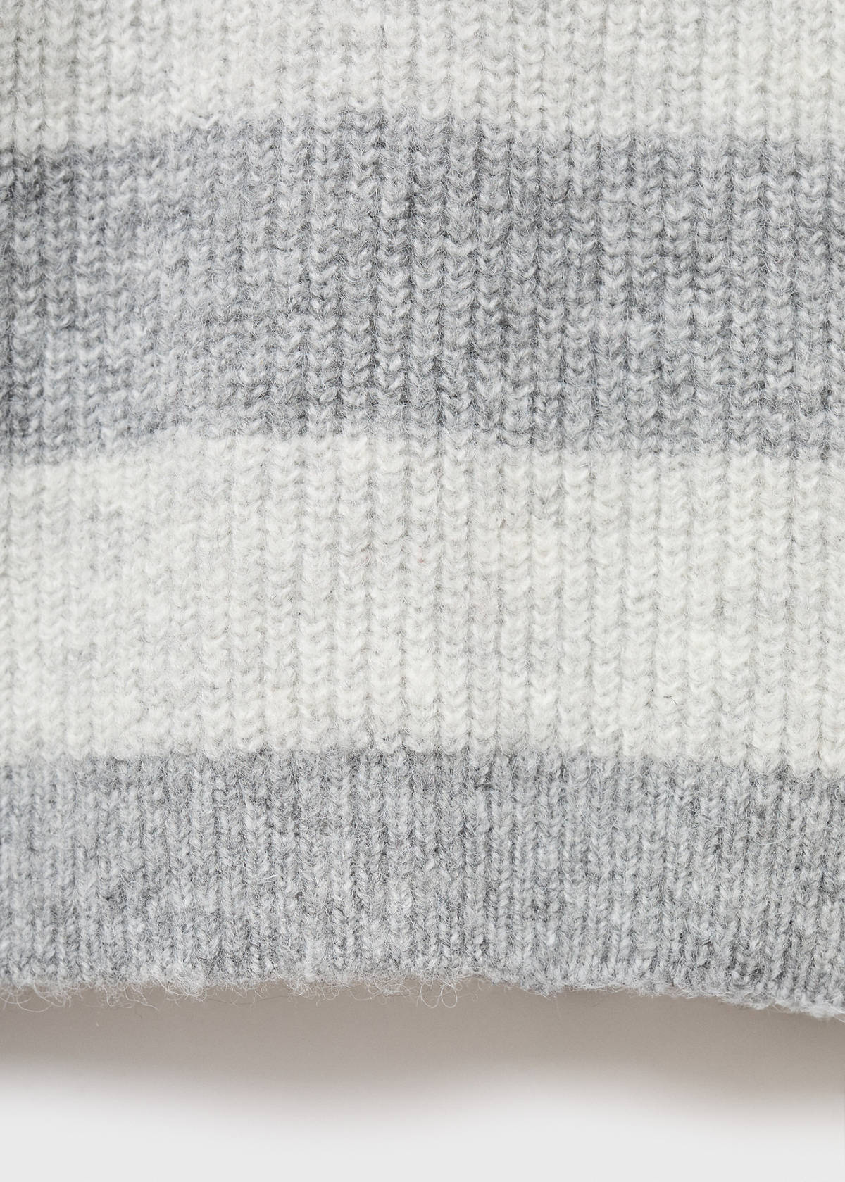 Knit striped sweater — Medium Heather Grey