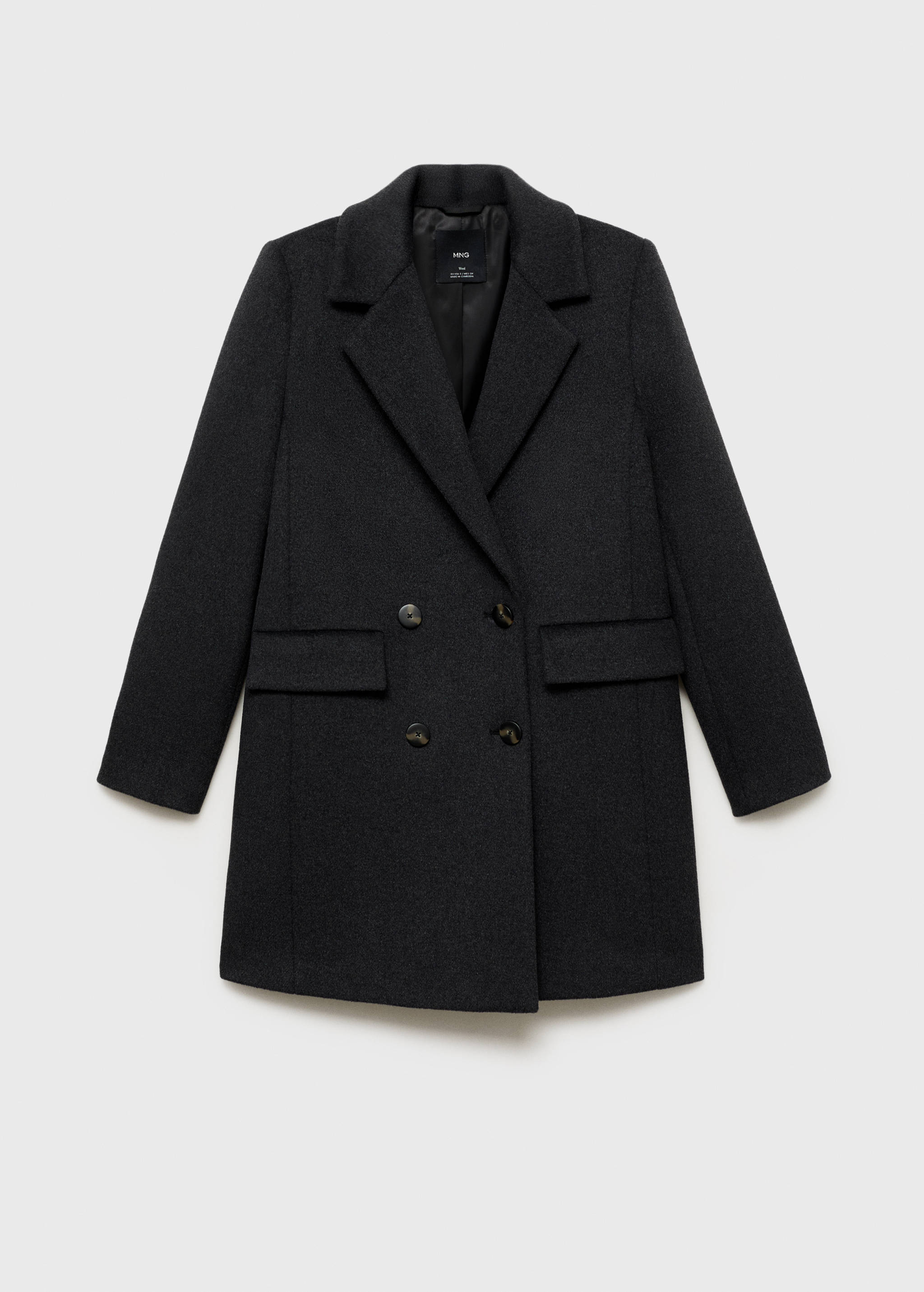 Double-breasted wool coat - Article without model