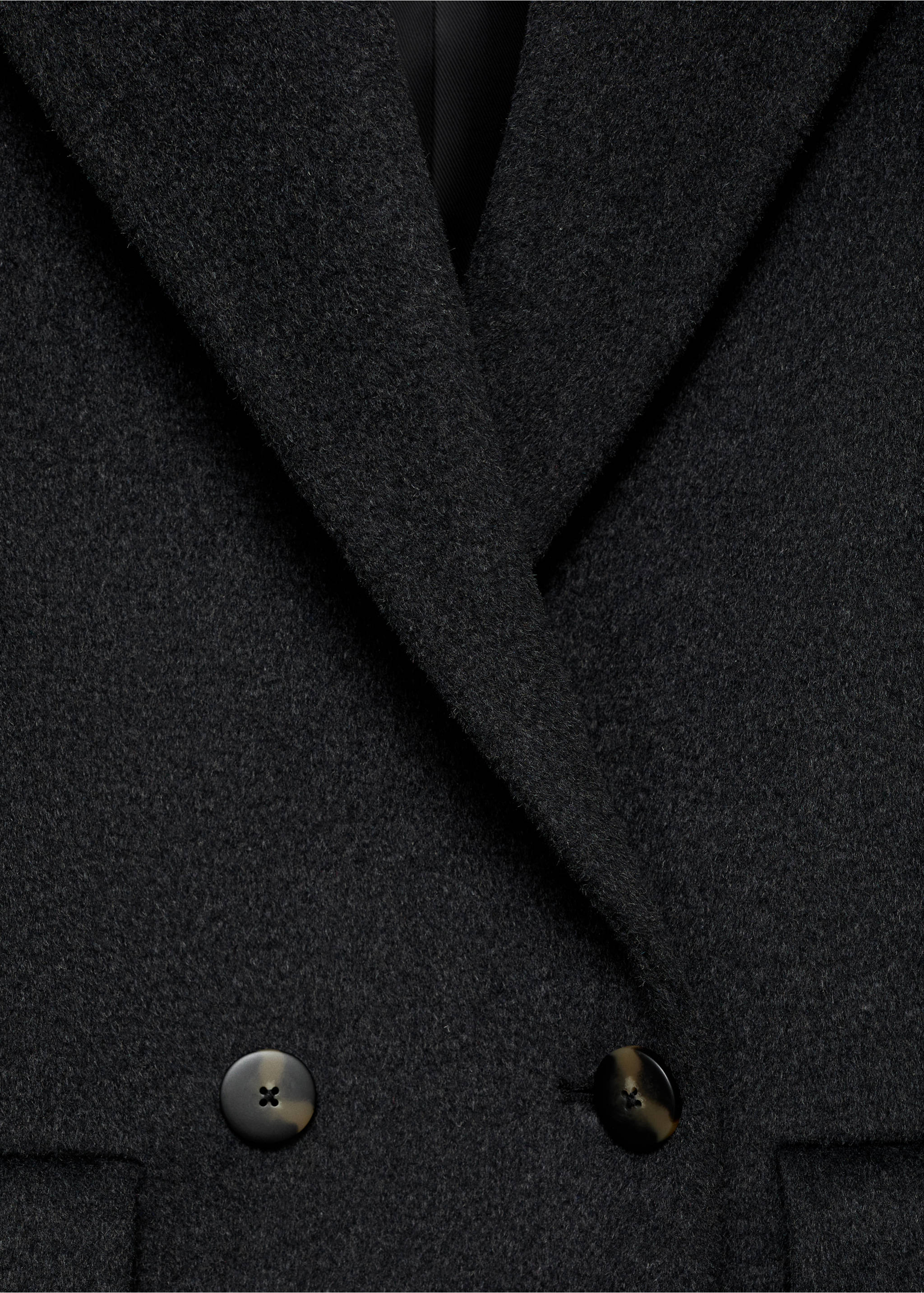 Manteau en laine à double boutonnage - Détail de l'article 0, Gris. Ref: 17015800-00.