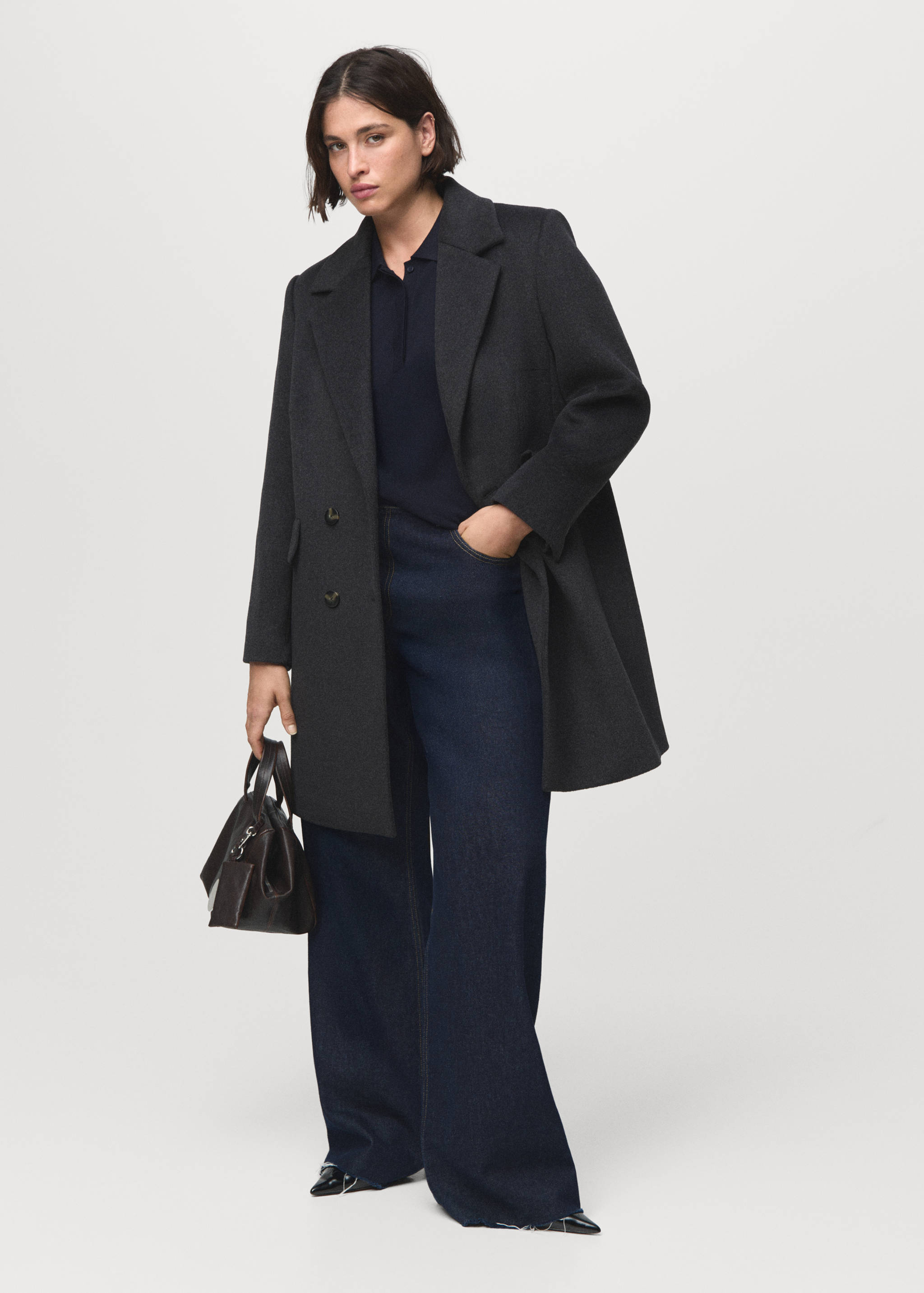 Double-breasted wool coat - Details of the article 3