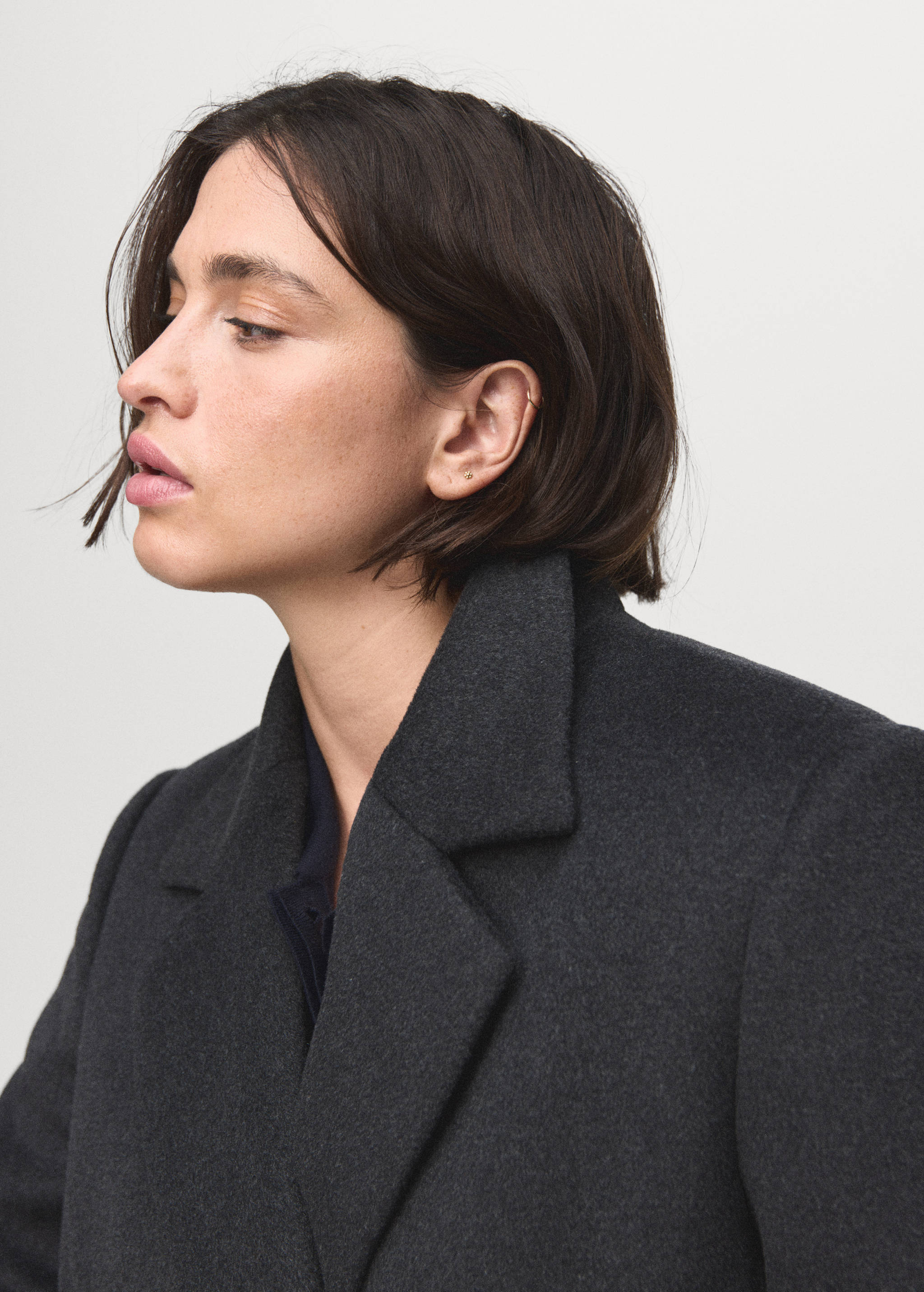 Double-breasted wool coat - Details of the article 4