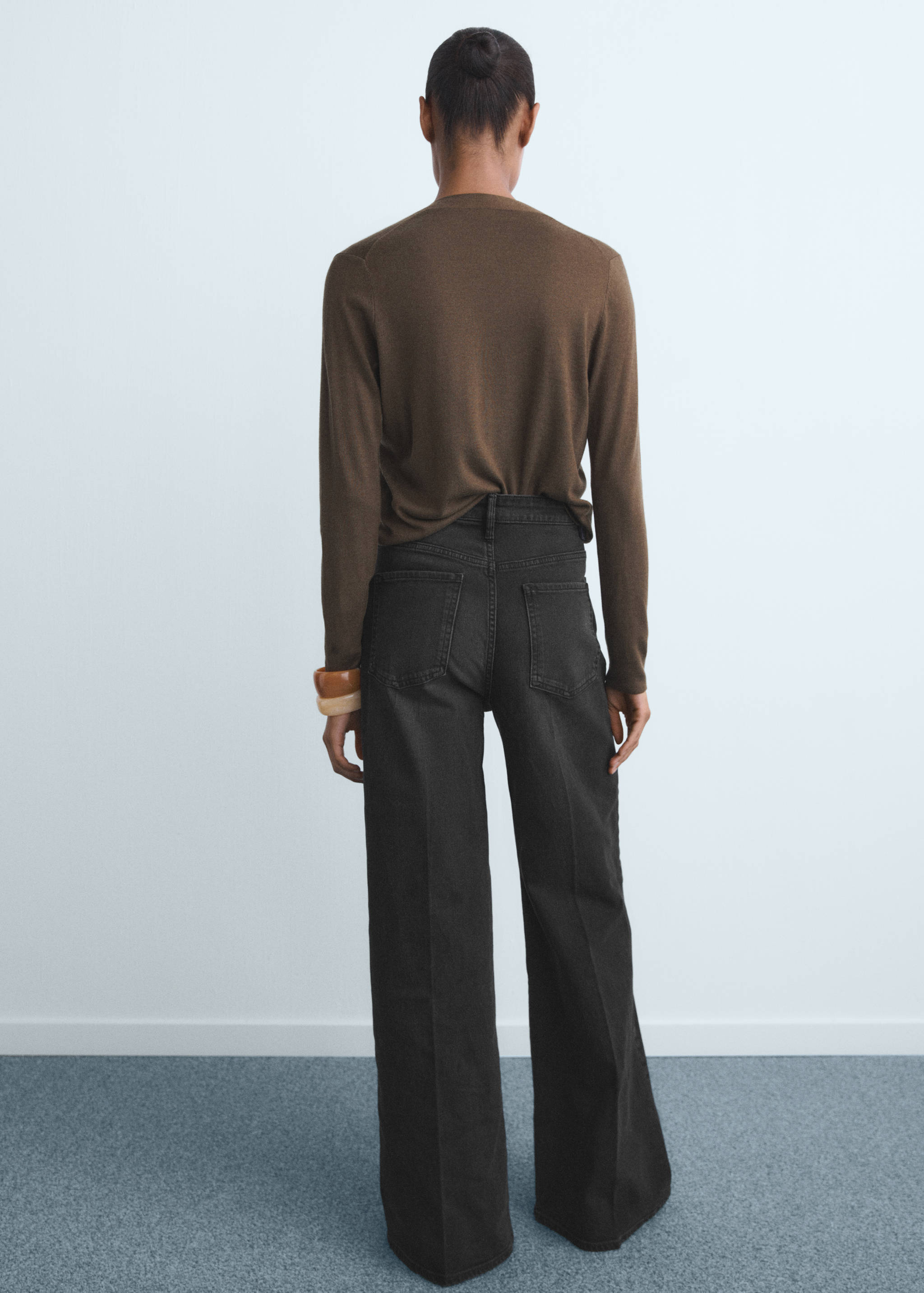 High-waisted wideleg jeans - Reverse of the article