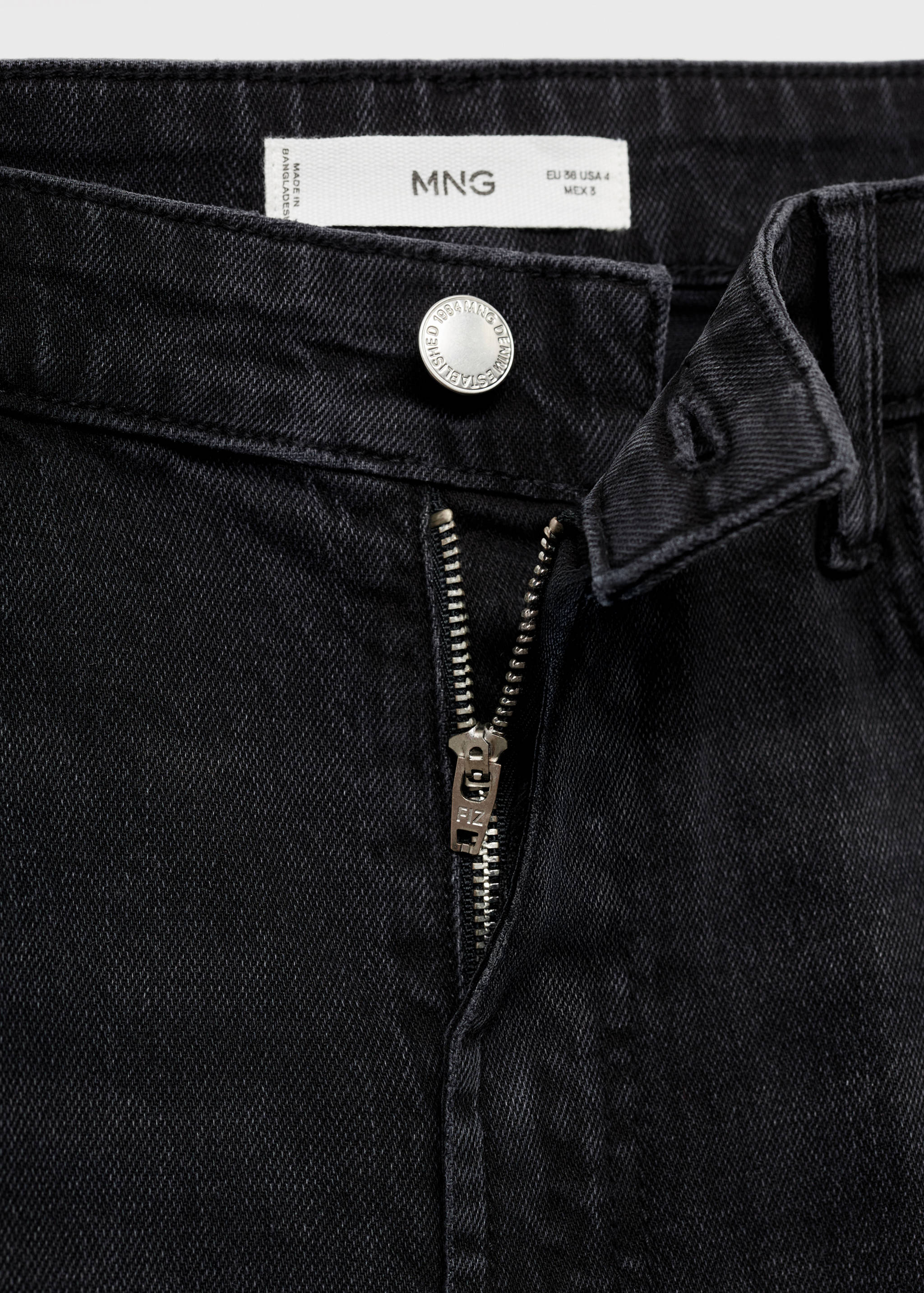 High-waisted wideleg jeans - Details of the article 8