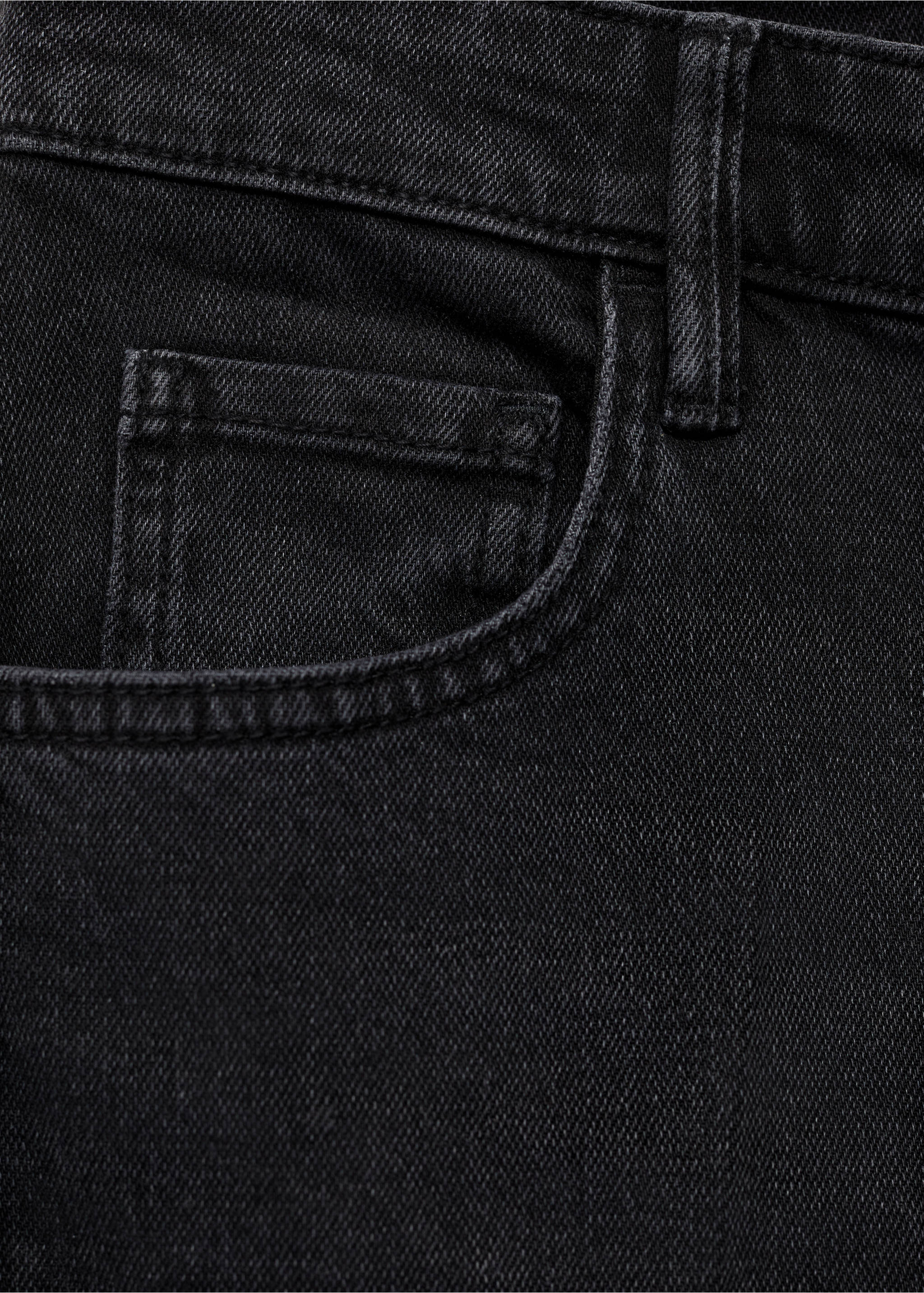 Jean large taille haute - Détail de l'article 0, Black denim. Ref: 17015801-00.