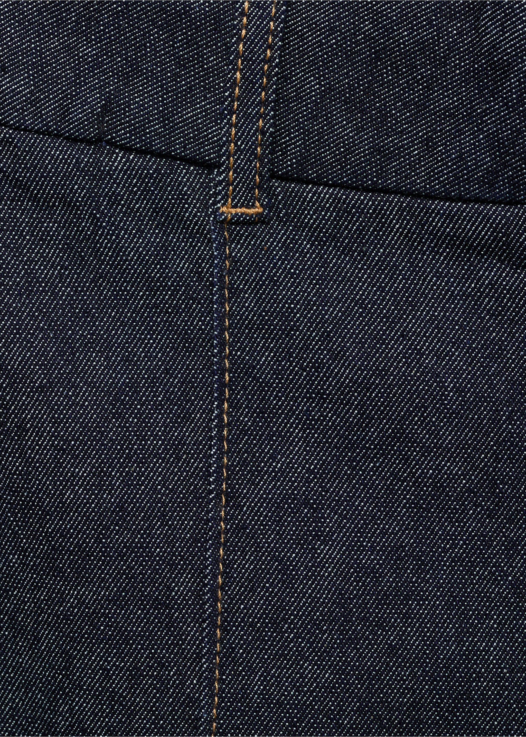 Jean style jupe-culotte taille haute avec coutures - Détail de l'article 0, Bleu. Ref: 17015803-00.