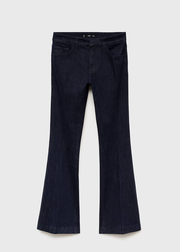 Flare jeans mid rise rinse wash — Open Blue