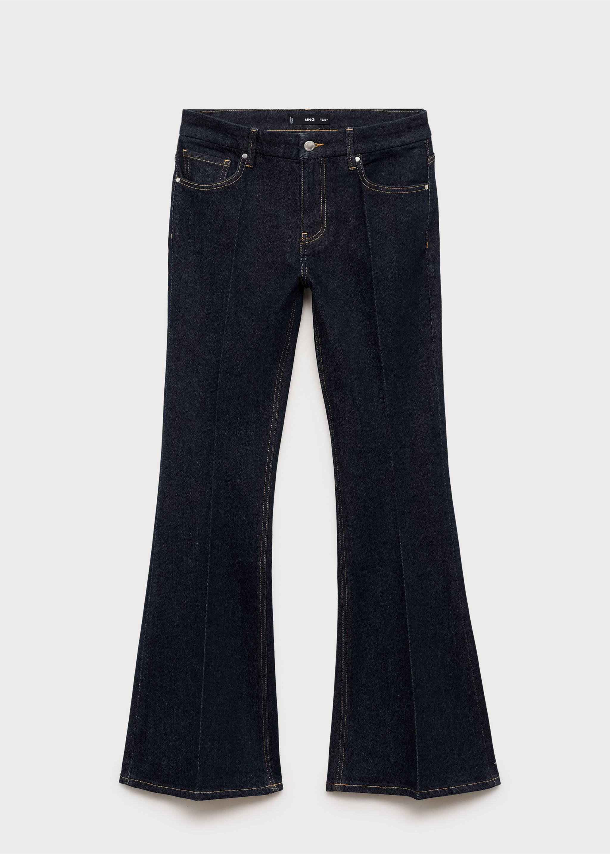 Violet flared high-rise jeans - Article without model, Open Blue. Ref: 17015805-00.