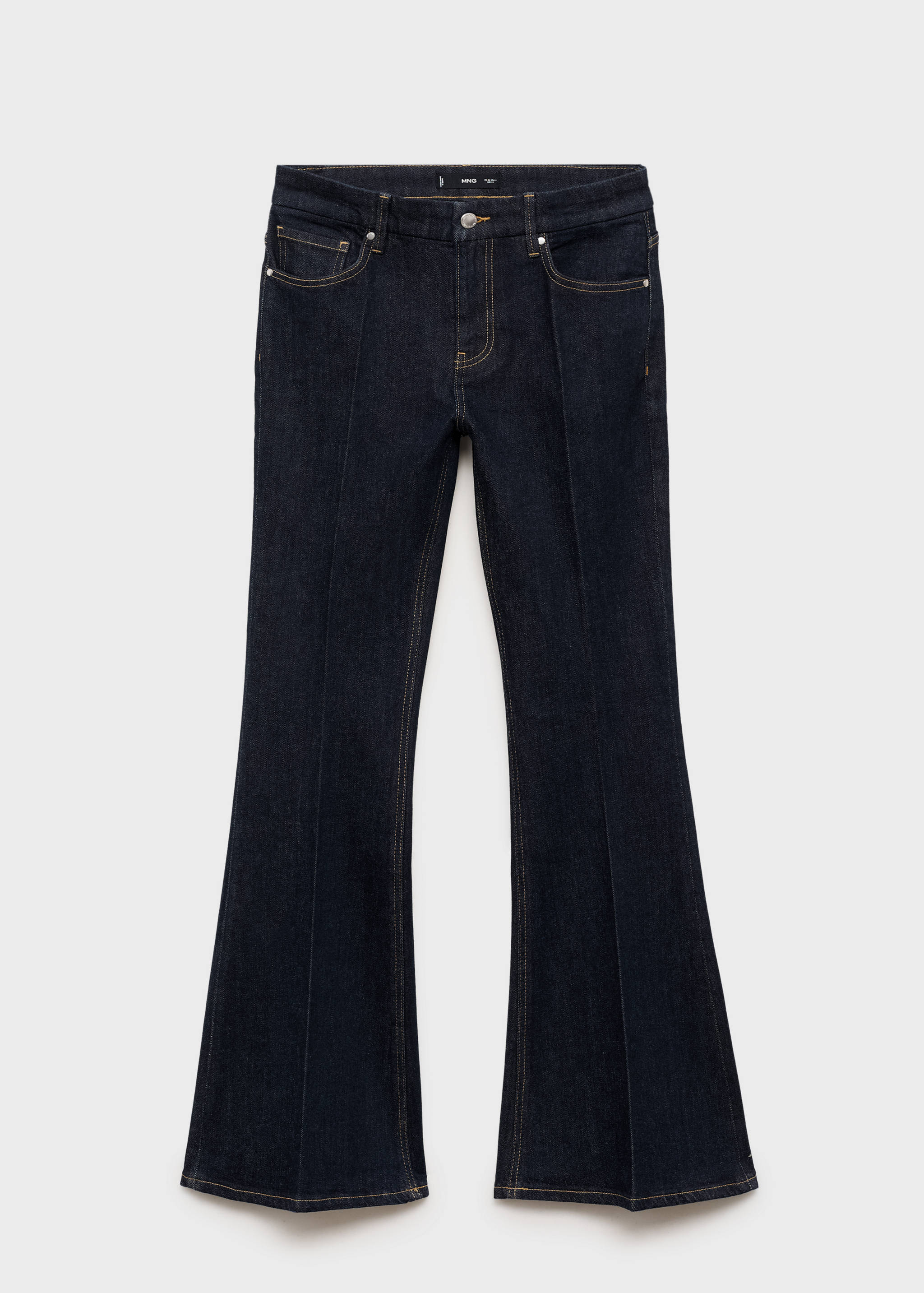 Violet flared high-rise jeans - Article without model
