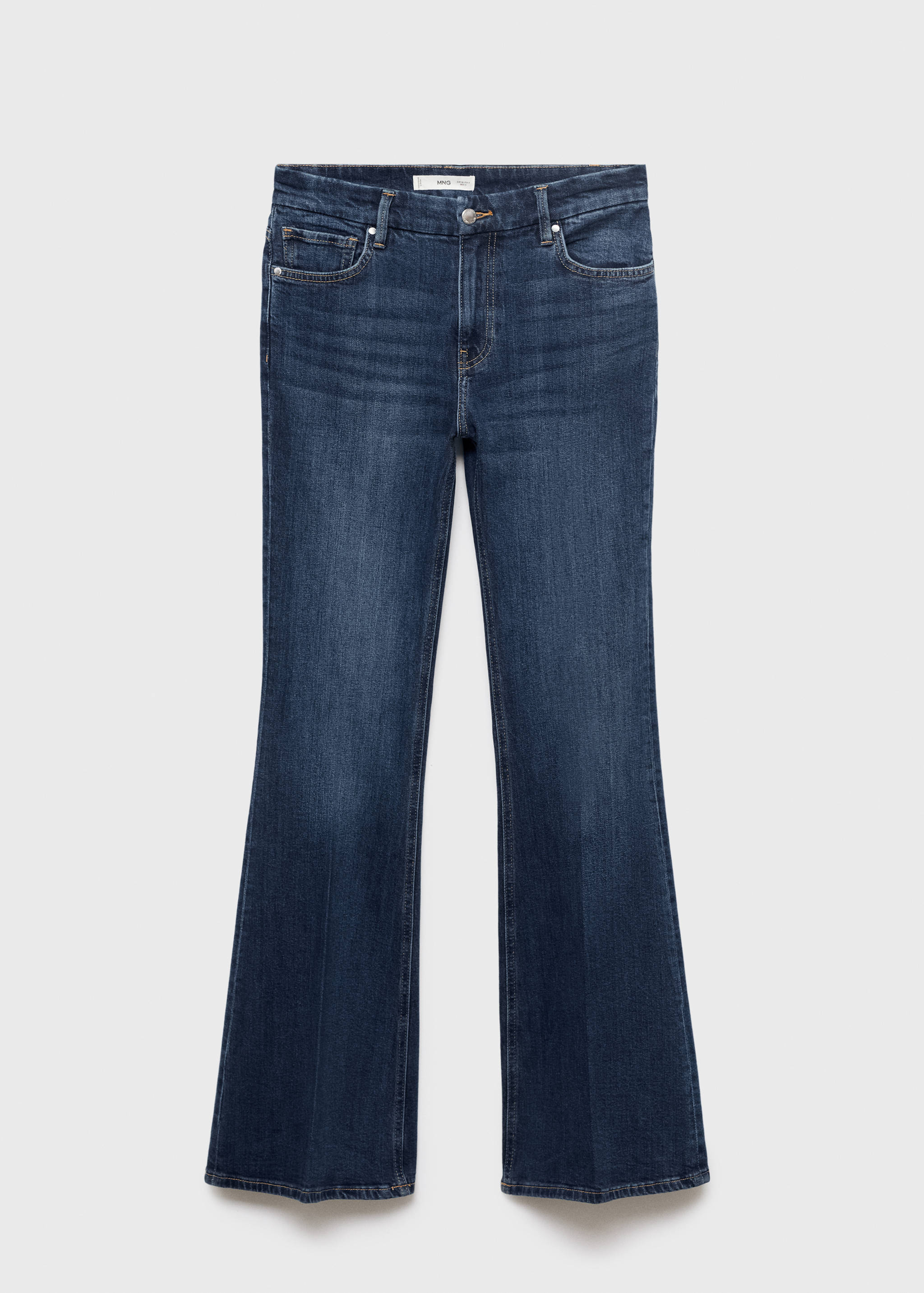 Violet flared high-rise jeans - Article without model
