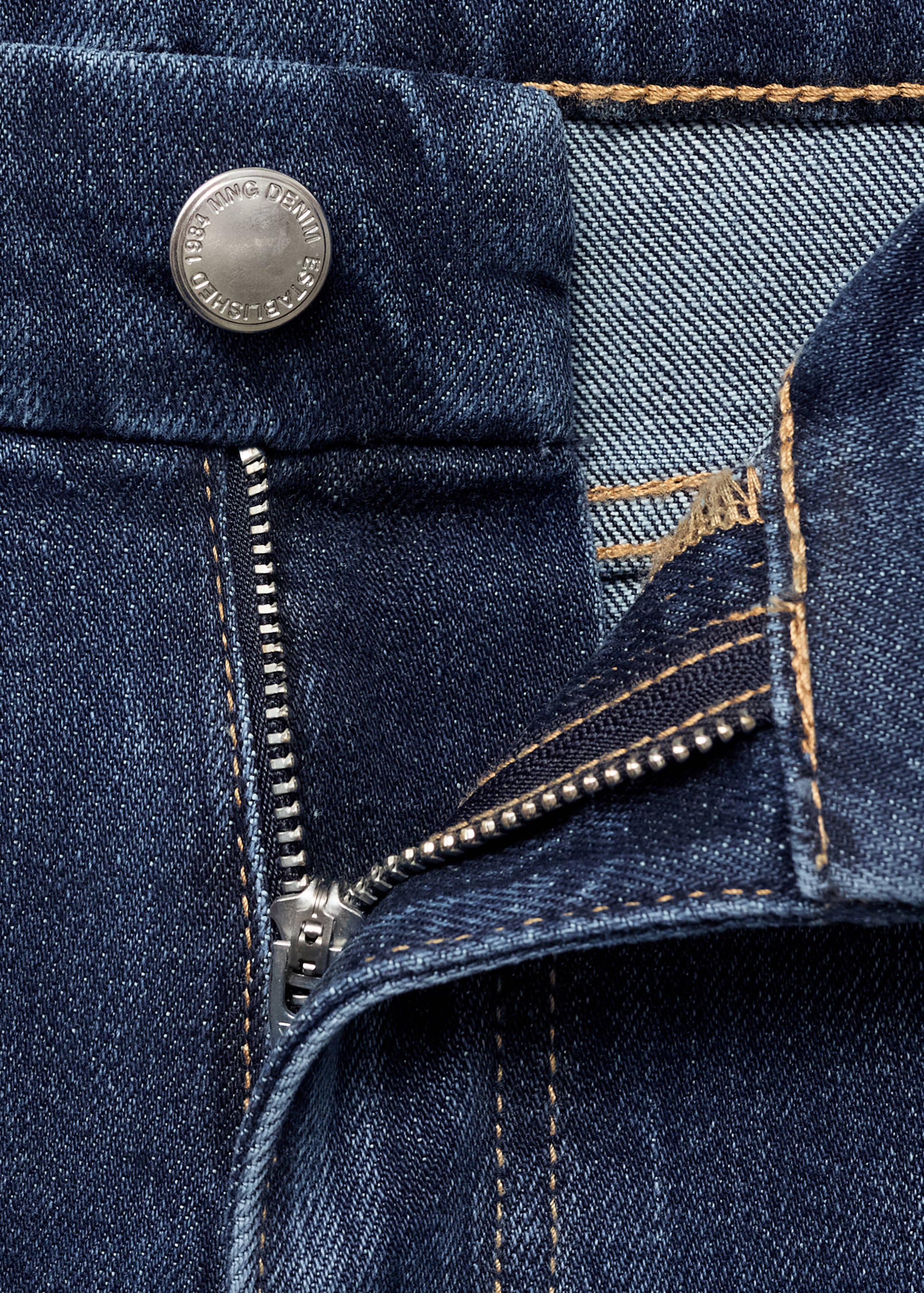 Violet flared high-rise jeans - Details of the article 8