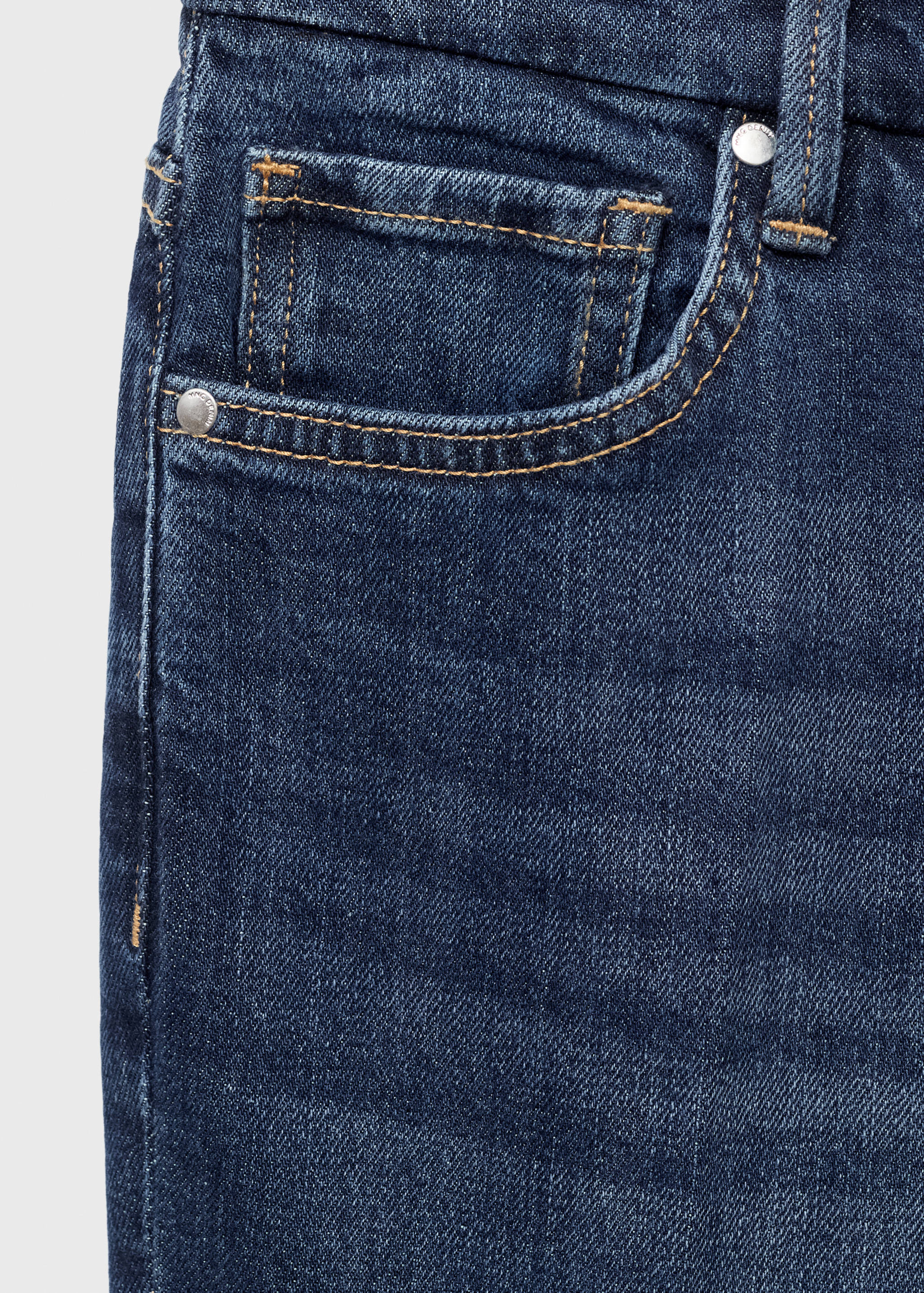 Violet flared high-rise jeans - Details of the article 0