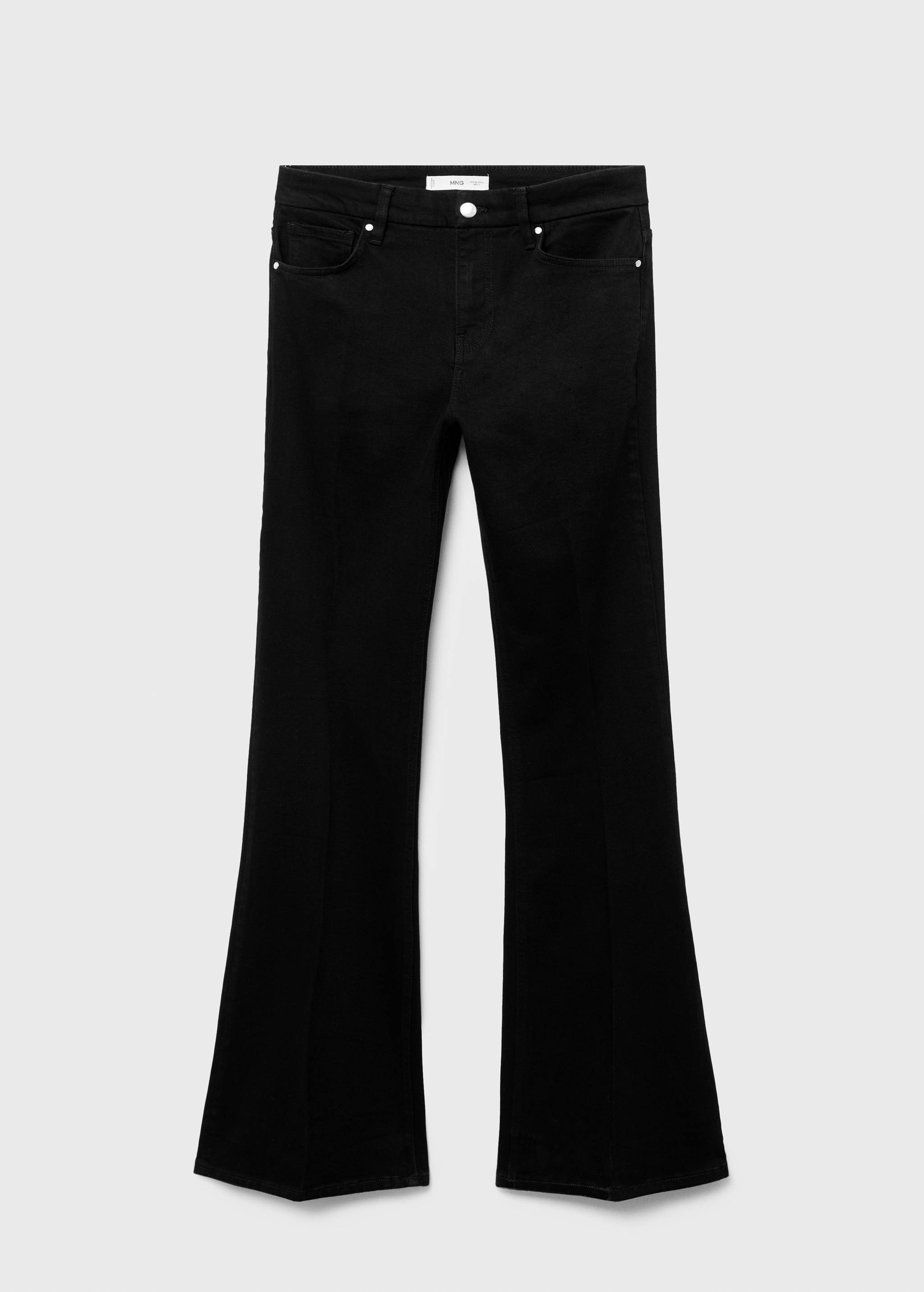 Violet flared high-rise jeans - Article without model