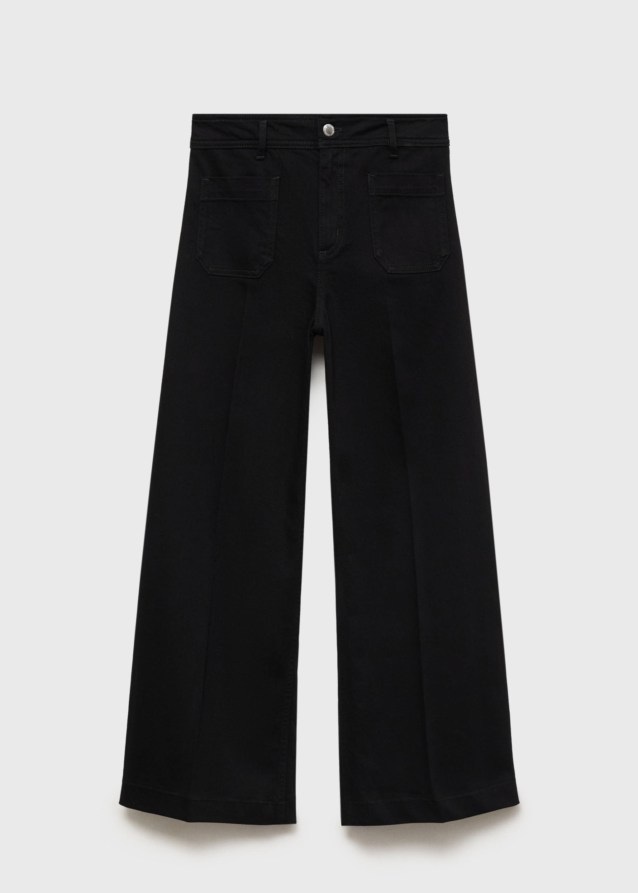 Calças de ganga wide leg com bolsos - Artigo sem modelo