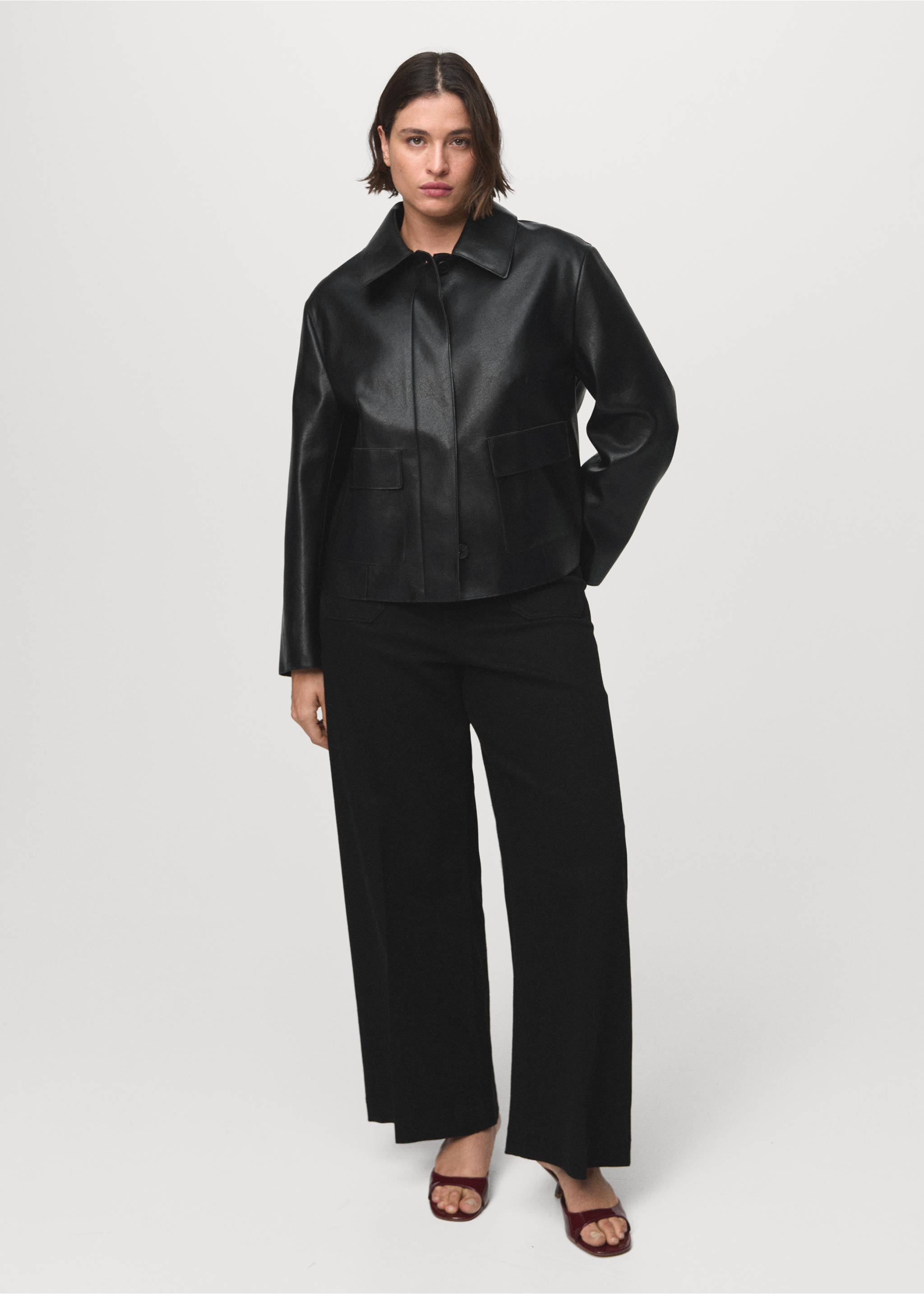 Jean large avec poches - Détail de l'article 3, Black denim. Ref: 17015809-00.