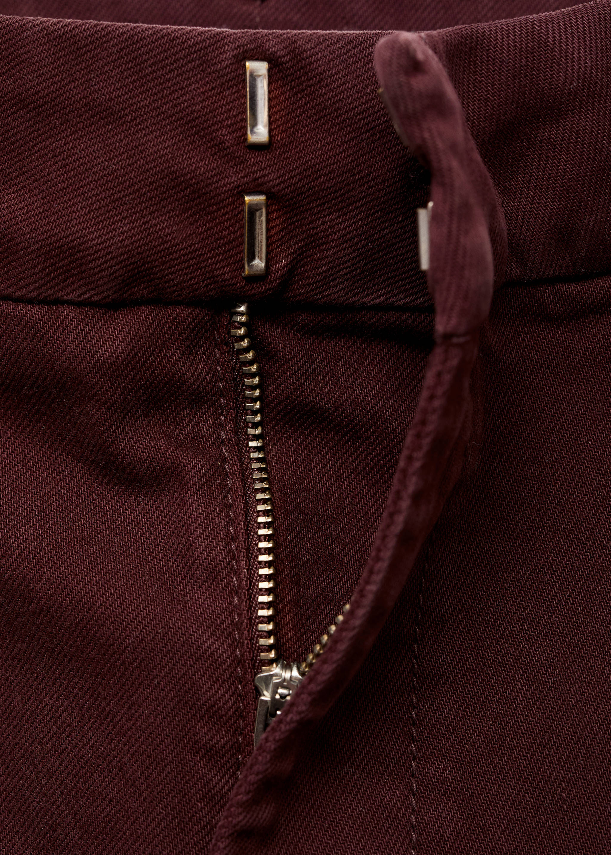 جينز واسع الساق بخصر عالي مع تفاصيل الخياطة - تفاصيل المنتج 8