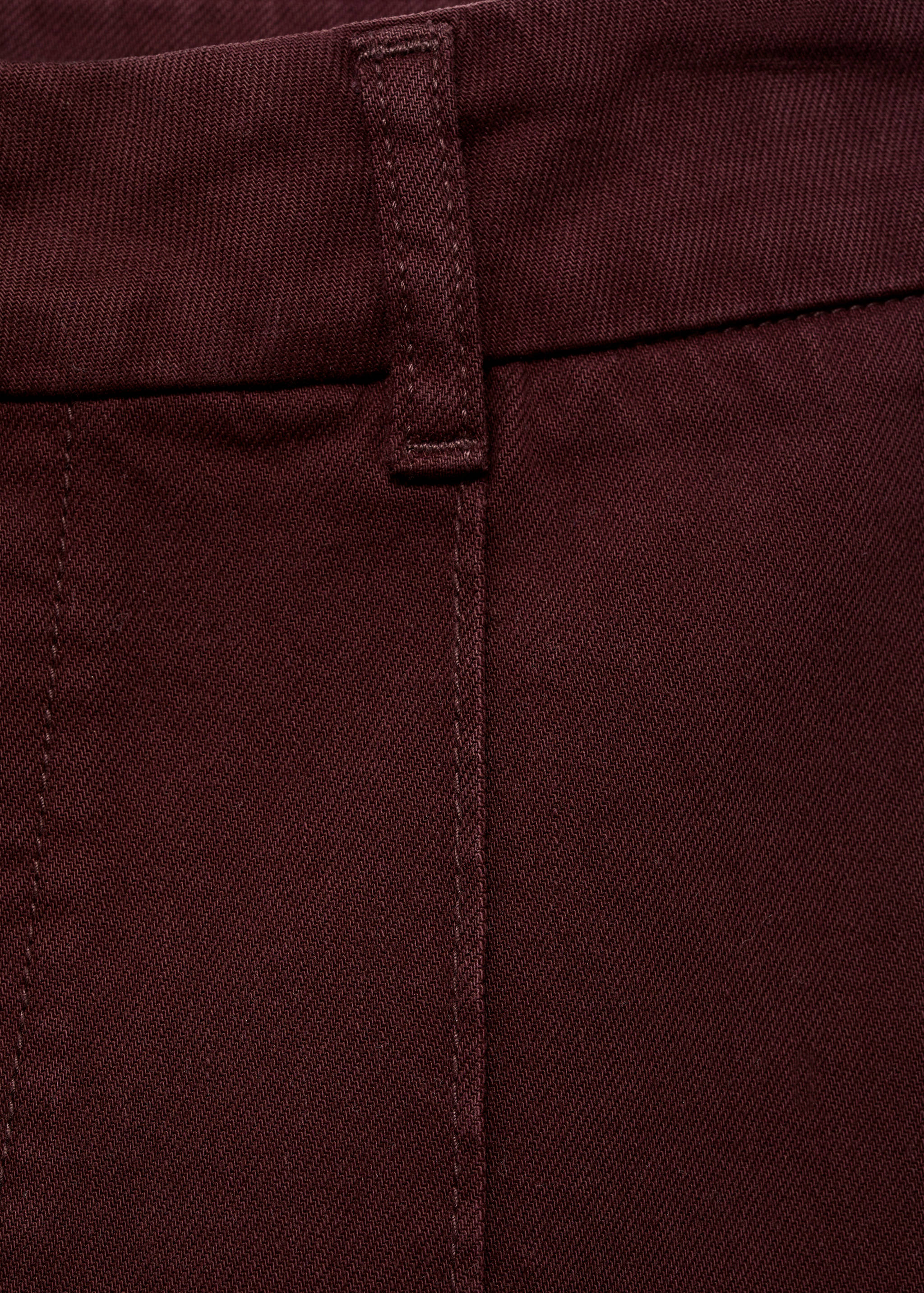 جينز واسع الساق بخصر عالي مع تفاصيل الخياطة - تفاصيل المنتج 0