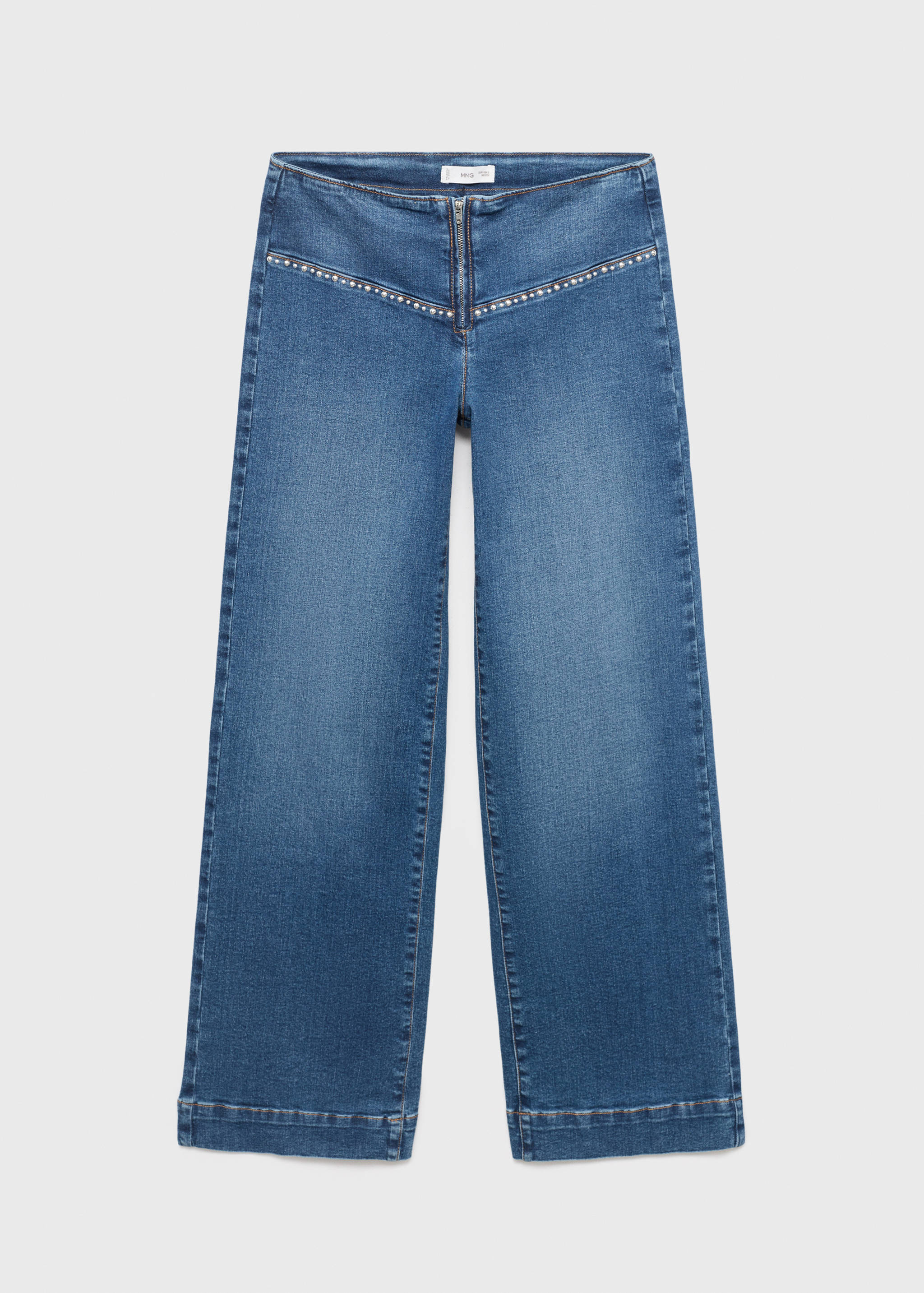 Low-waist studded jeans - Article without model